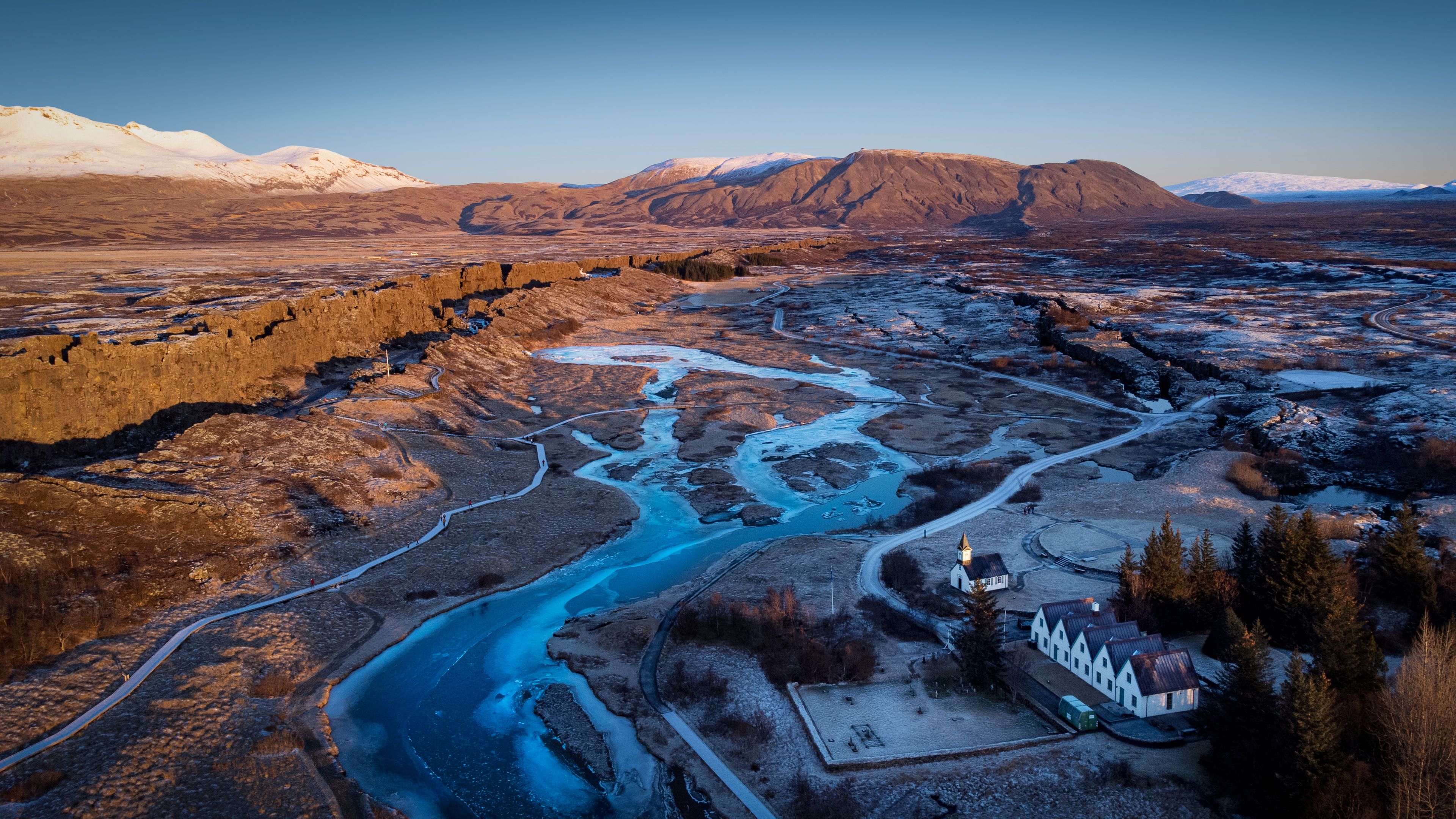 Sunrise at Thingvellir National Park