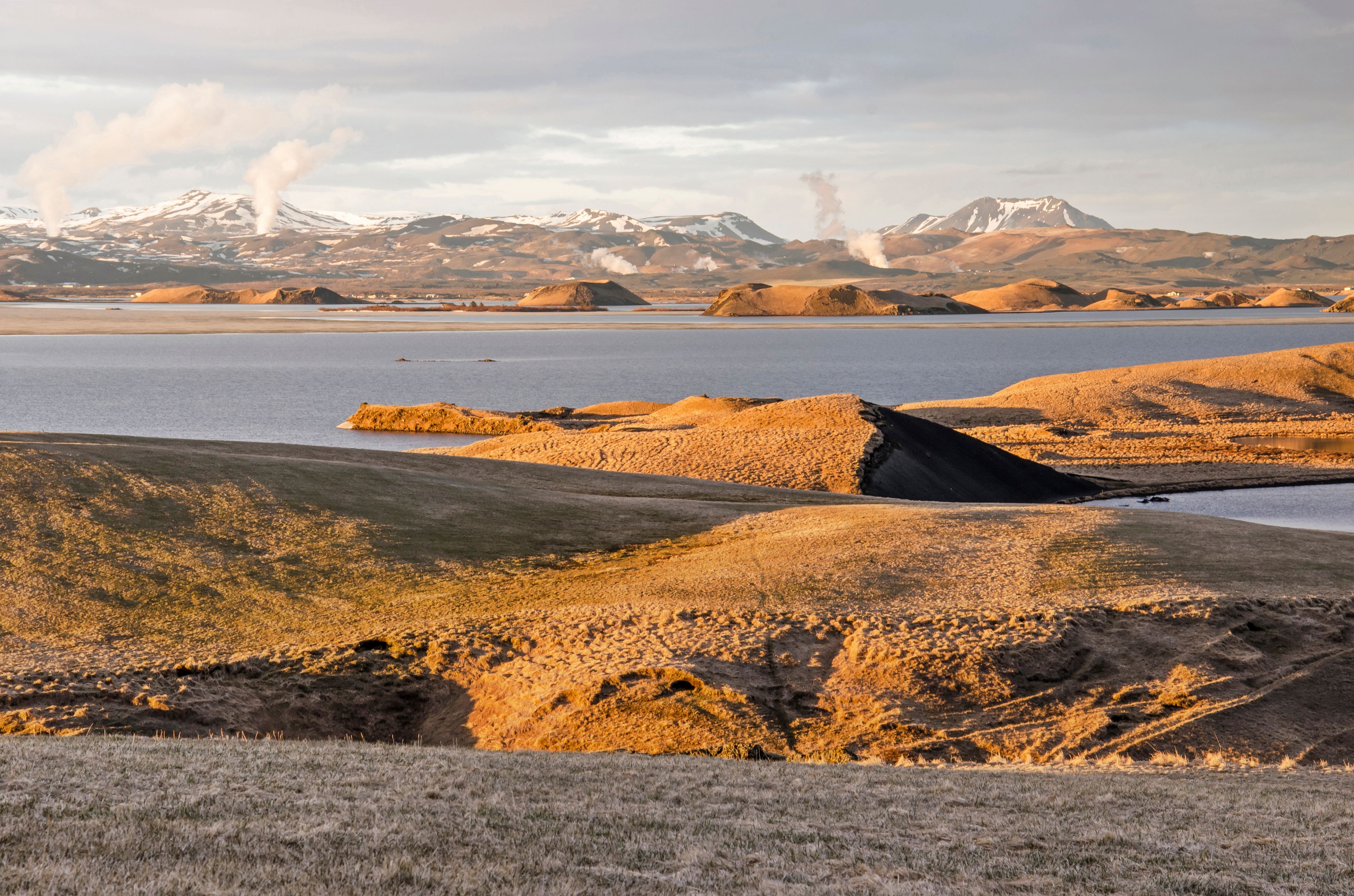 El Lago Myvatn en abril