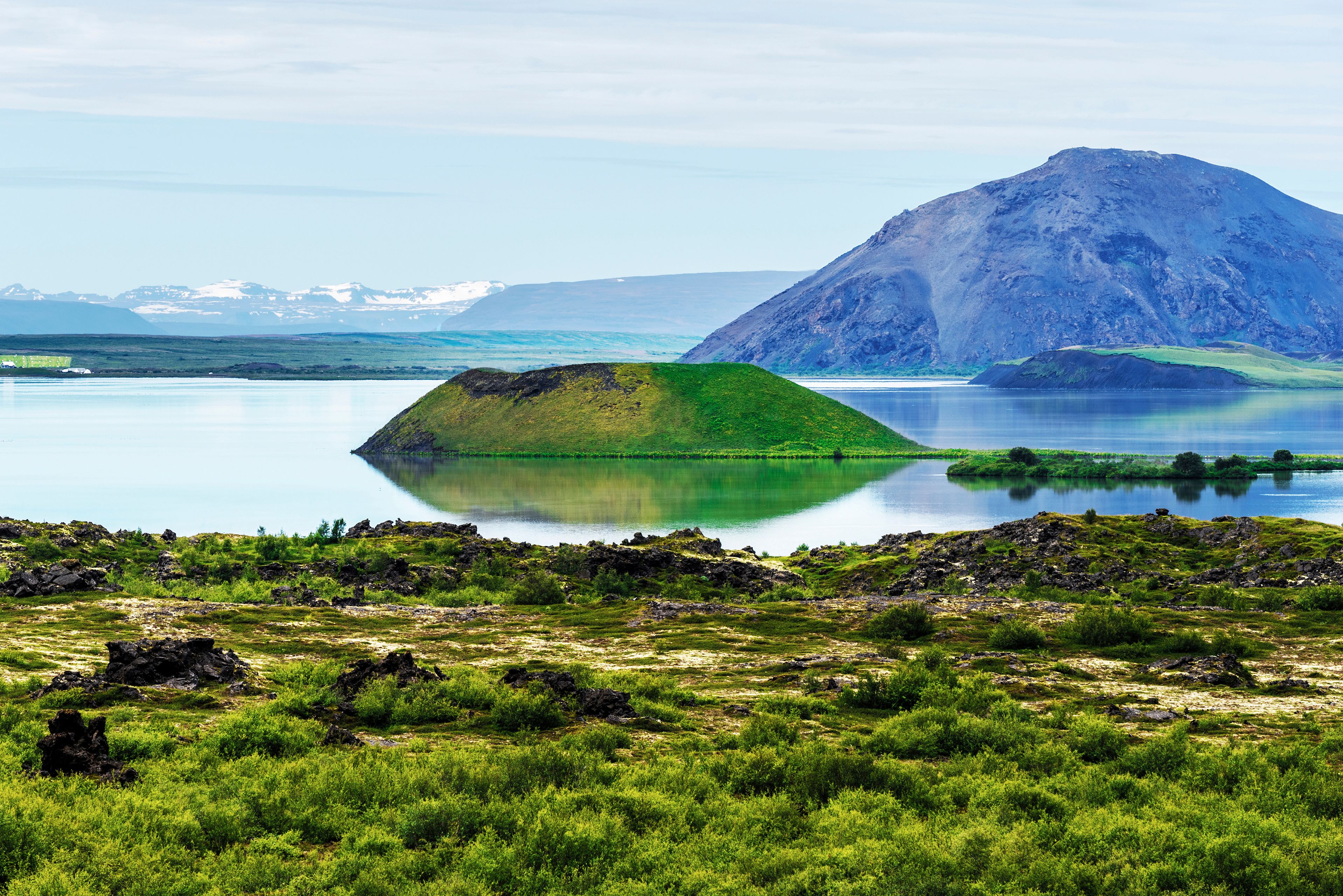 lake myvatn in northern iceland