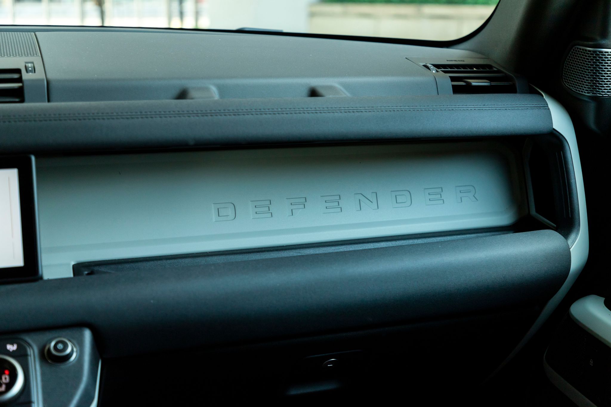 Land Rover Defender interior from go car rental