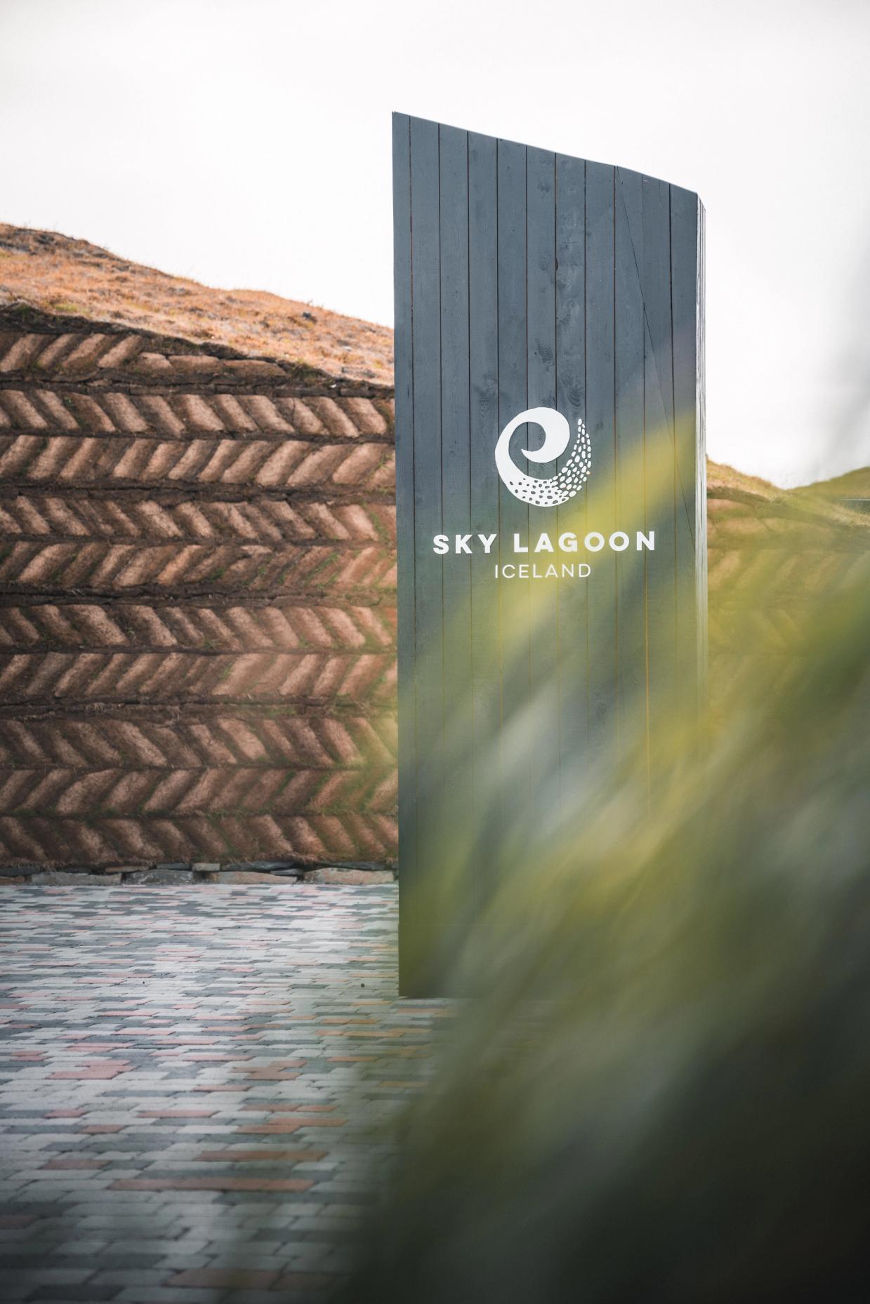 Sky lagoon in Iceland, a hot spring near Reykjavik