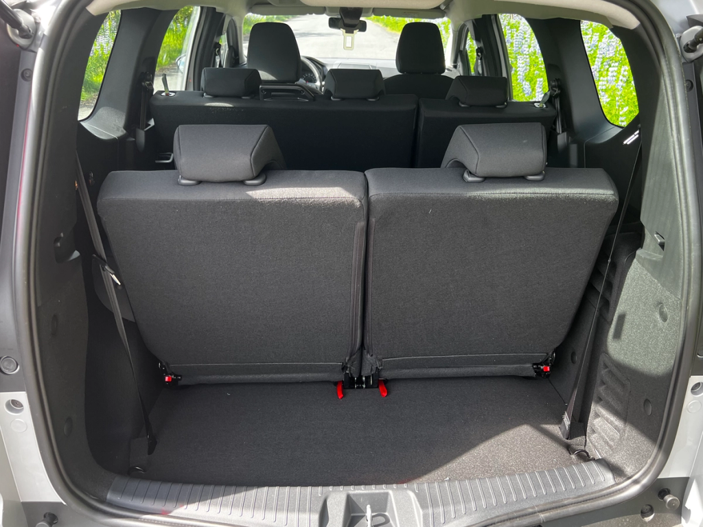 Dacia Jogger Rental car Boot space