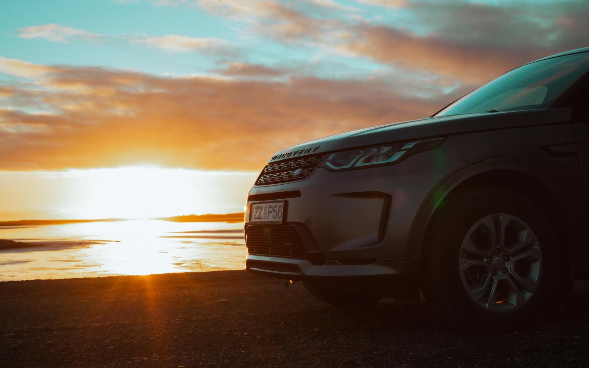 Rented car in iceland 