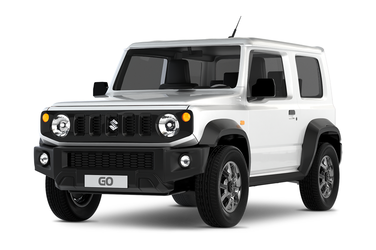 Beinskiptur Suzuki Jimny bílaleigubíll til leigu hjá Go Car Rental
