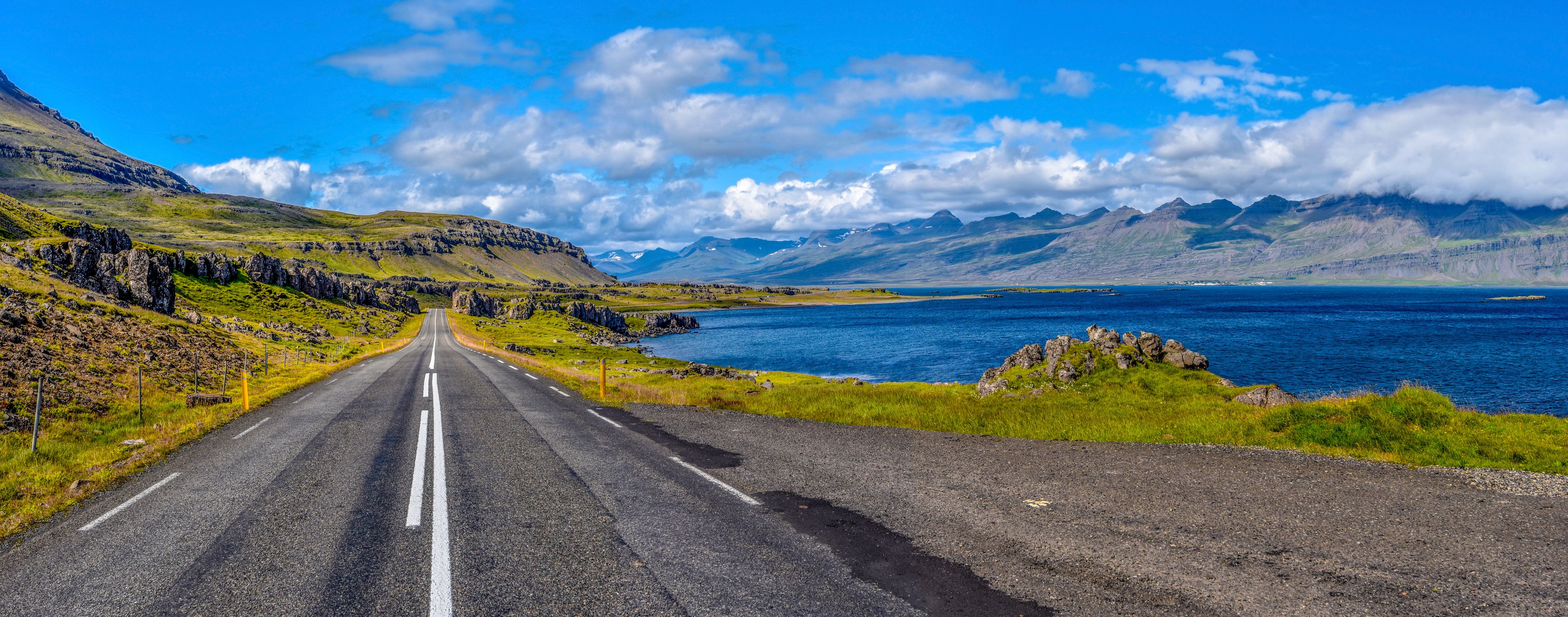 Ring road route in Iceland