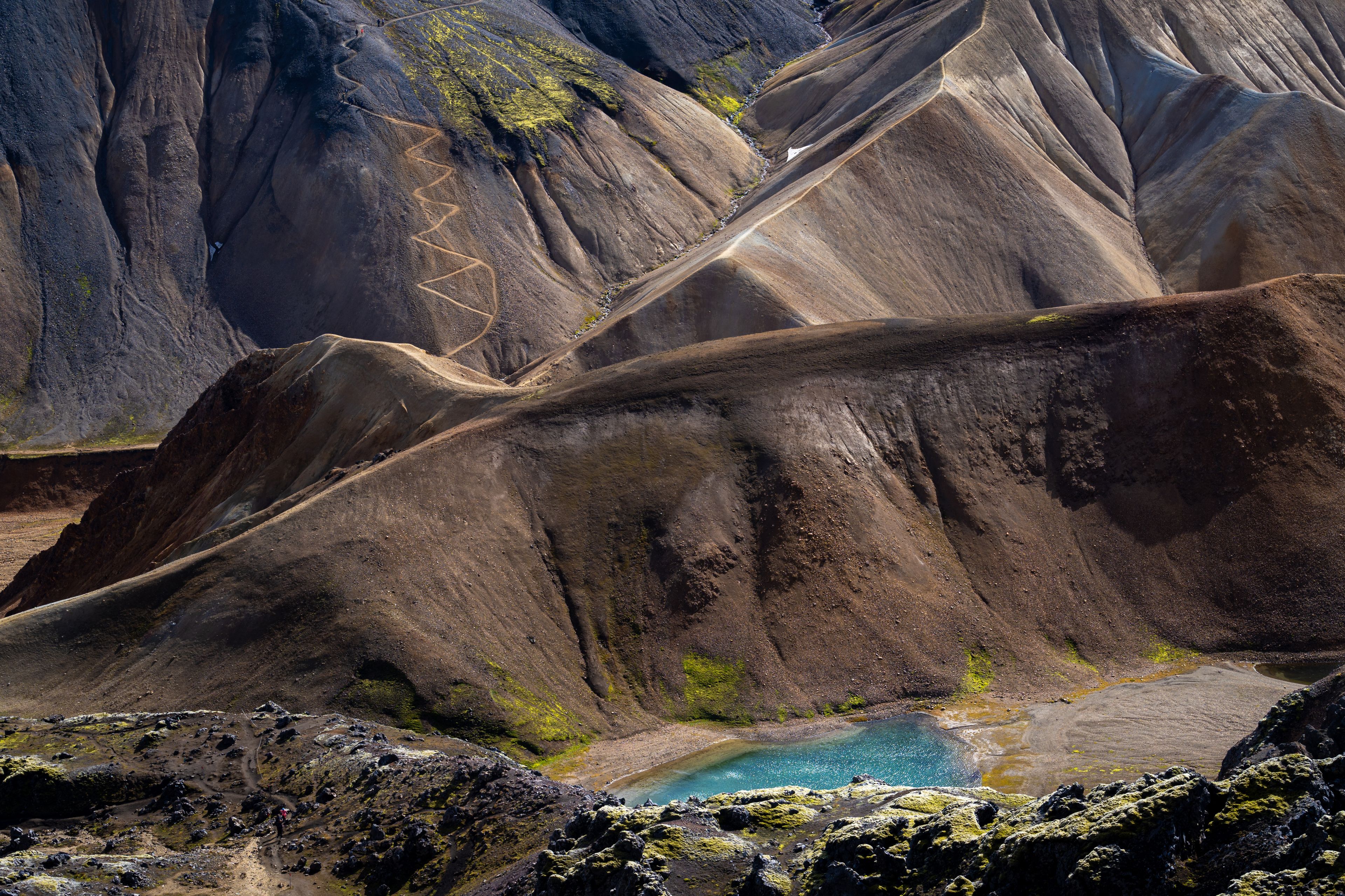 Scenic lanscape in the Laugavegur Trail