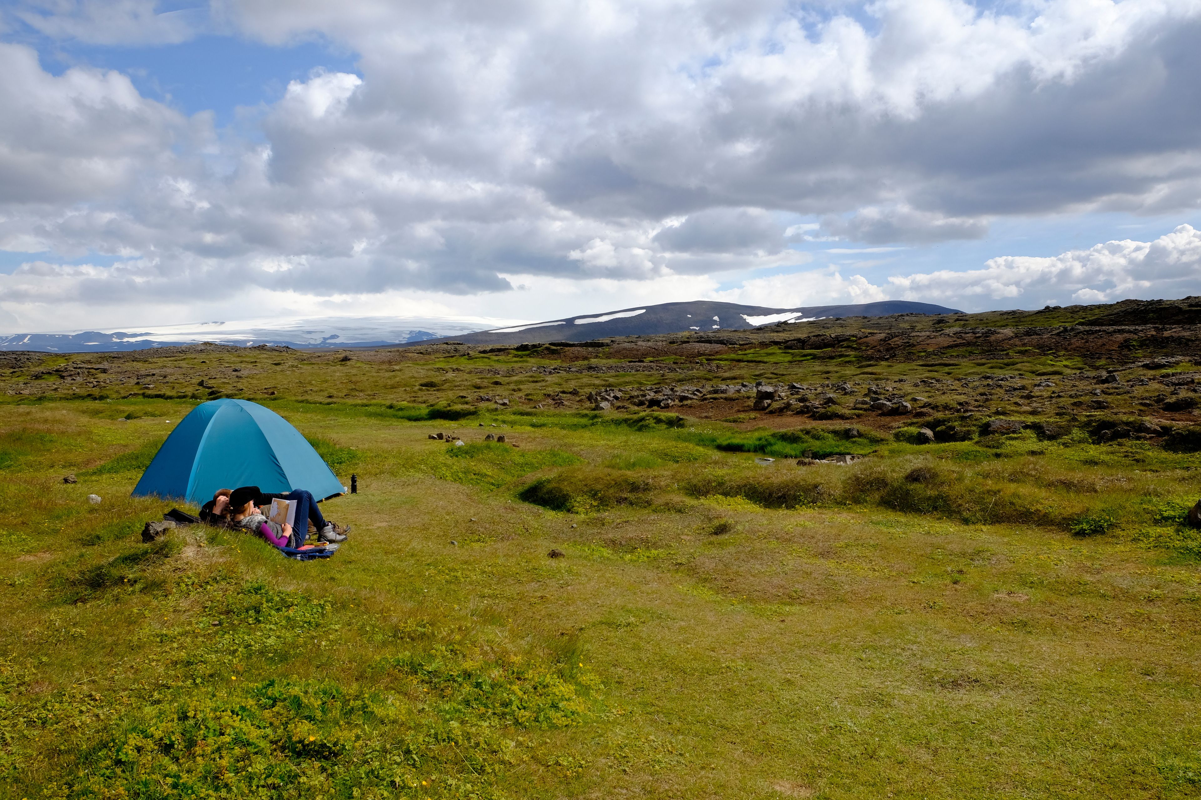 Tent at the Hveravellir campsite