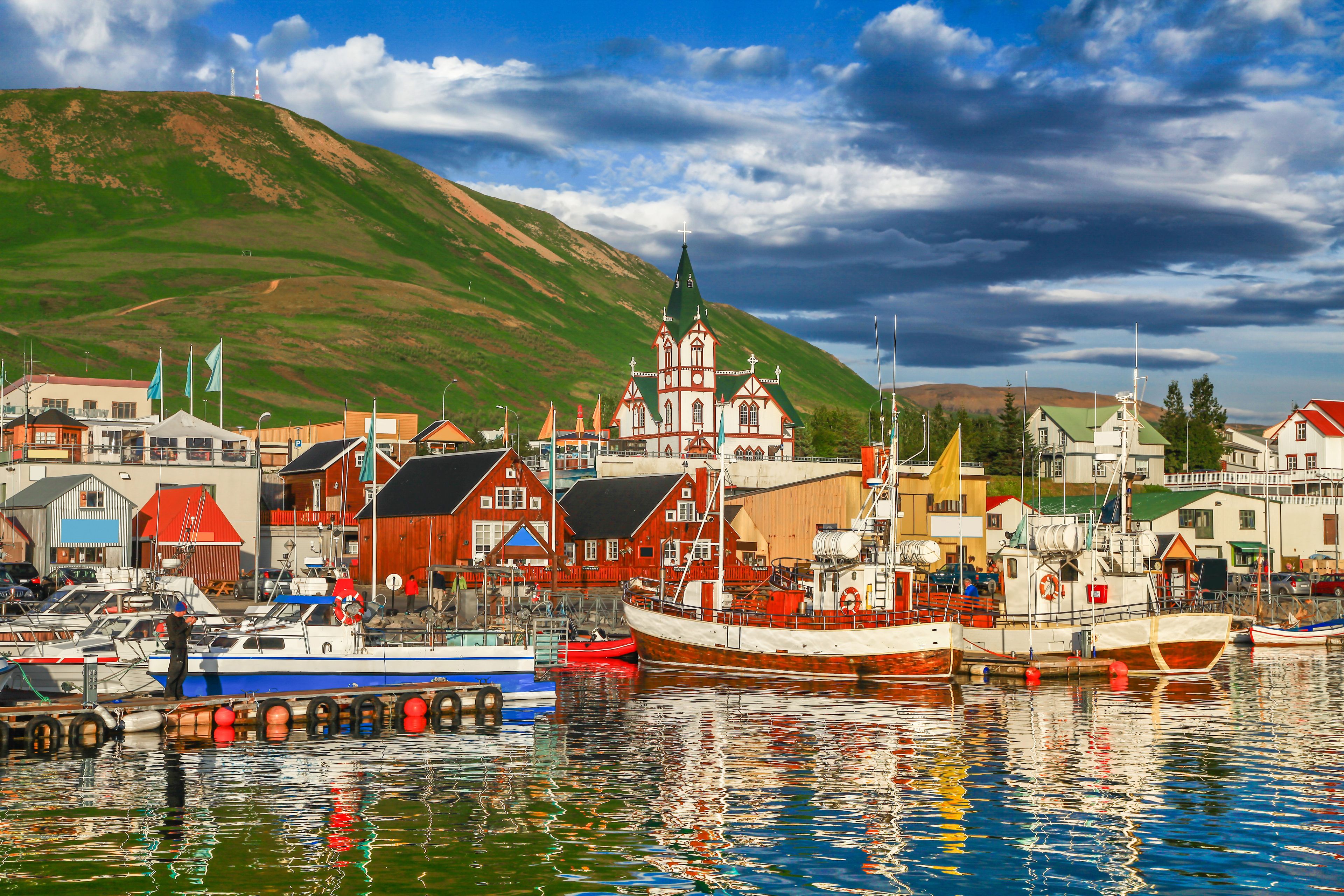 Húsavík in summer