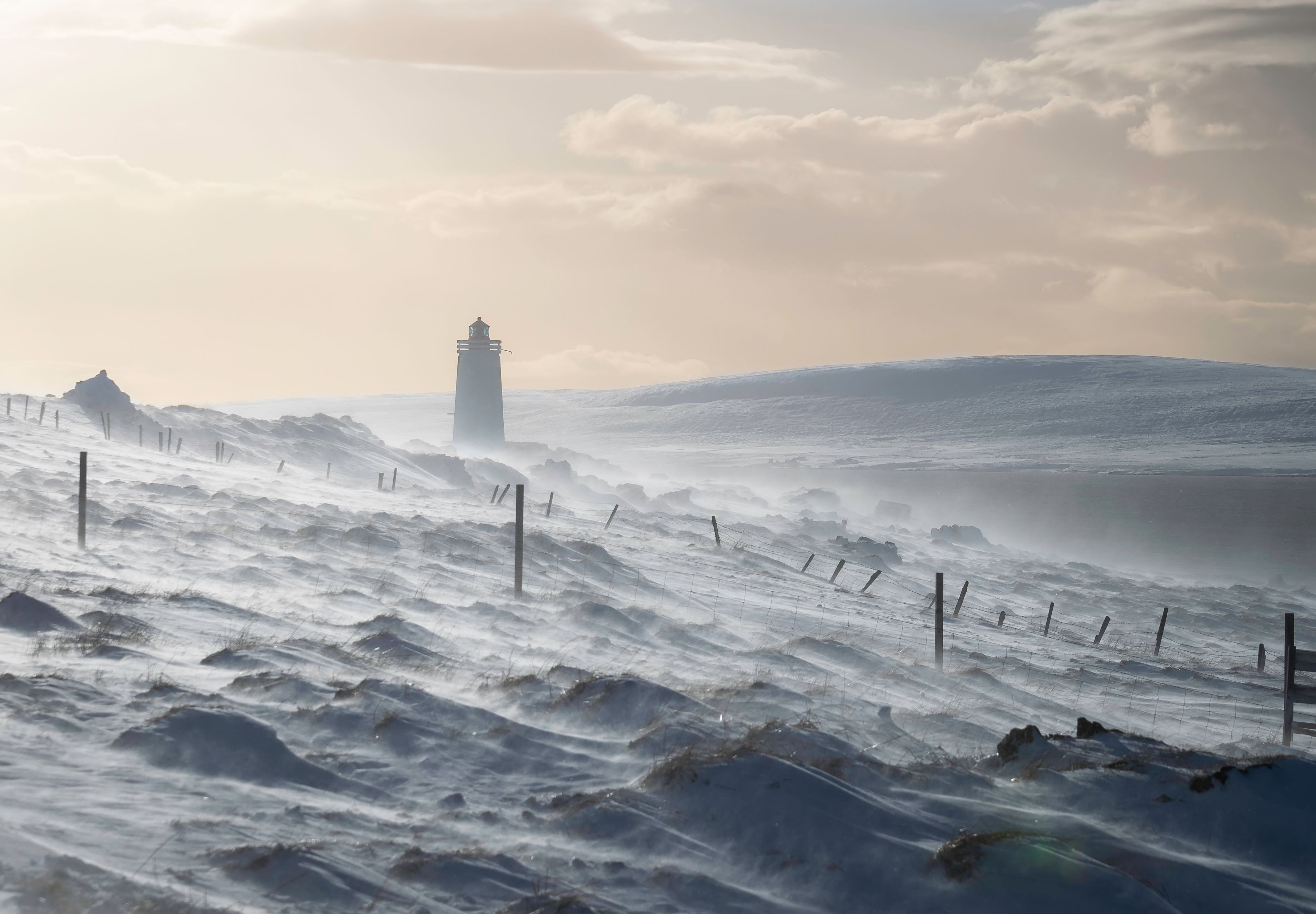 snow storm in Iceland