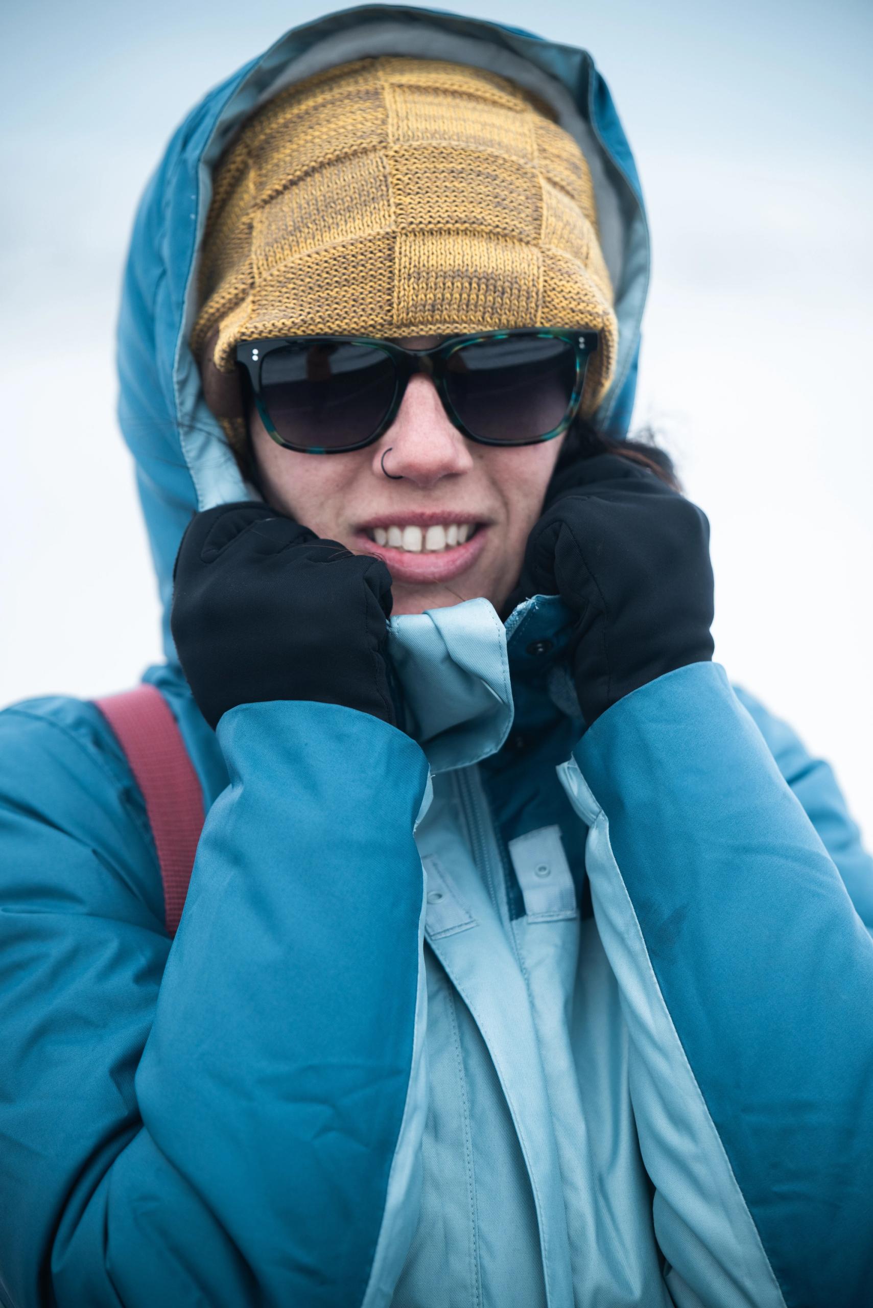 Girl wearing winter clothing