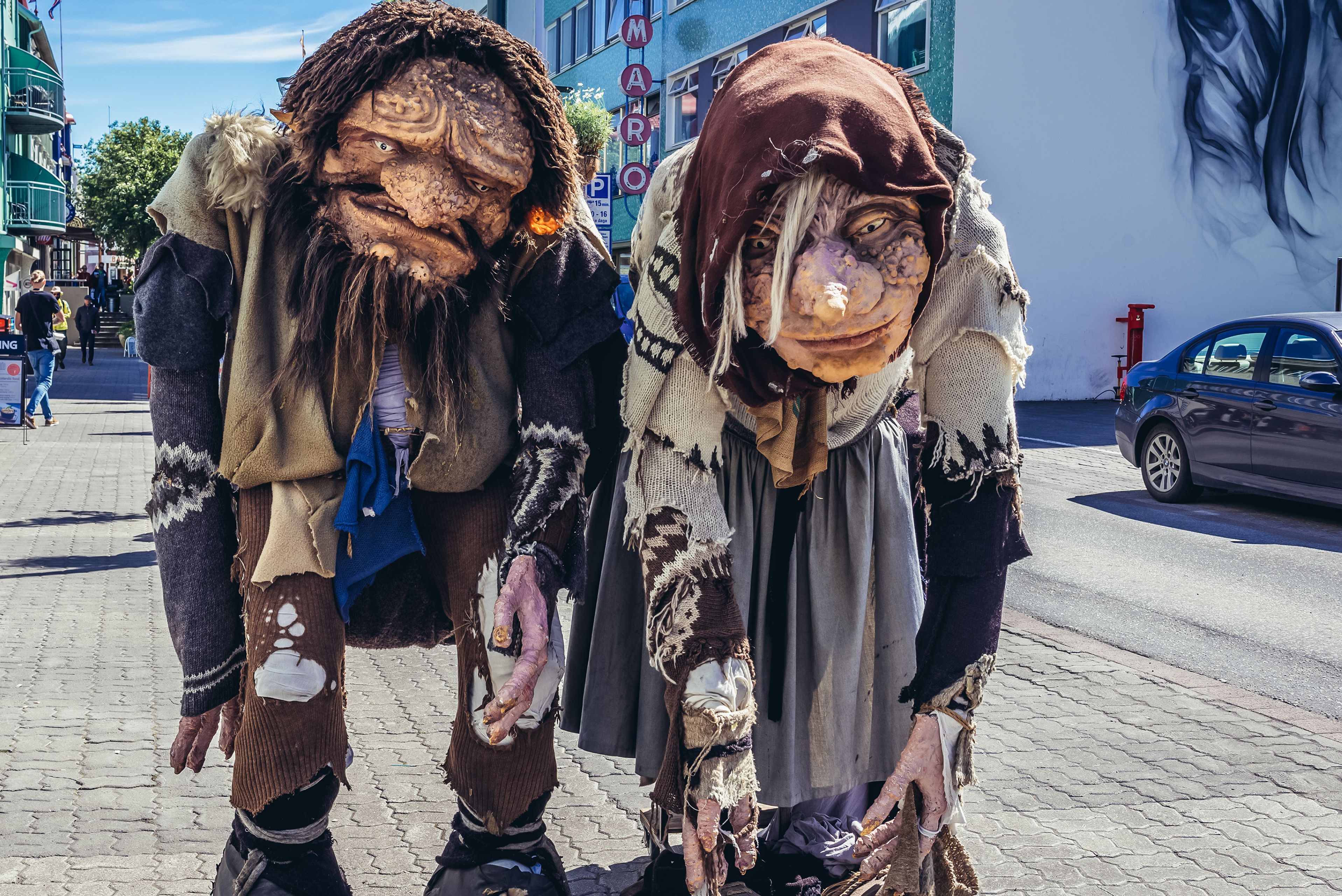 Troll statues in Akureyri