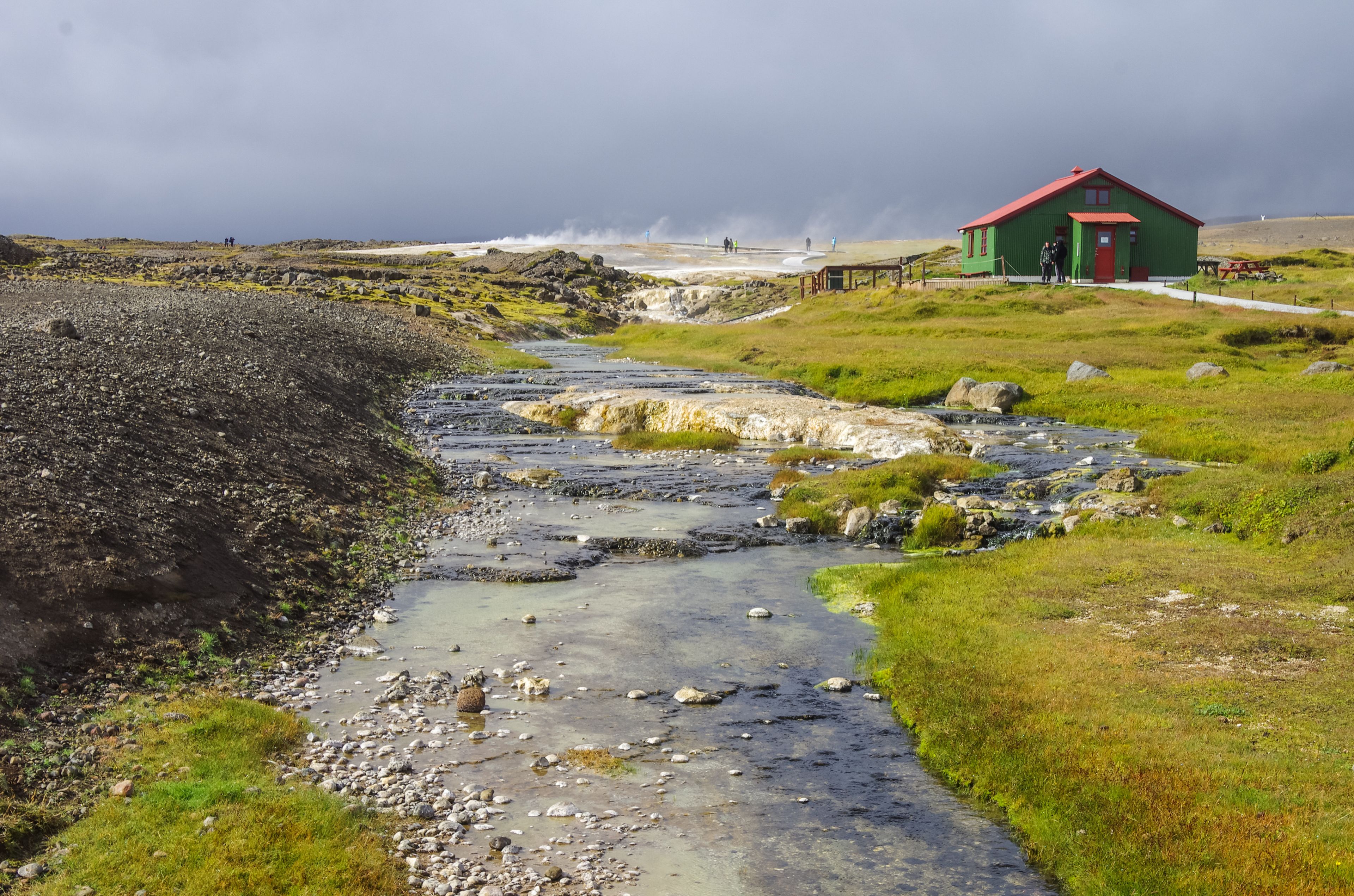 Thermal river in the Hveravellir area