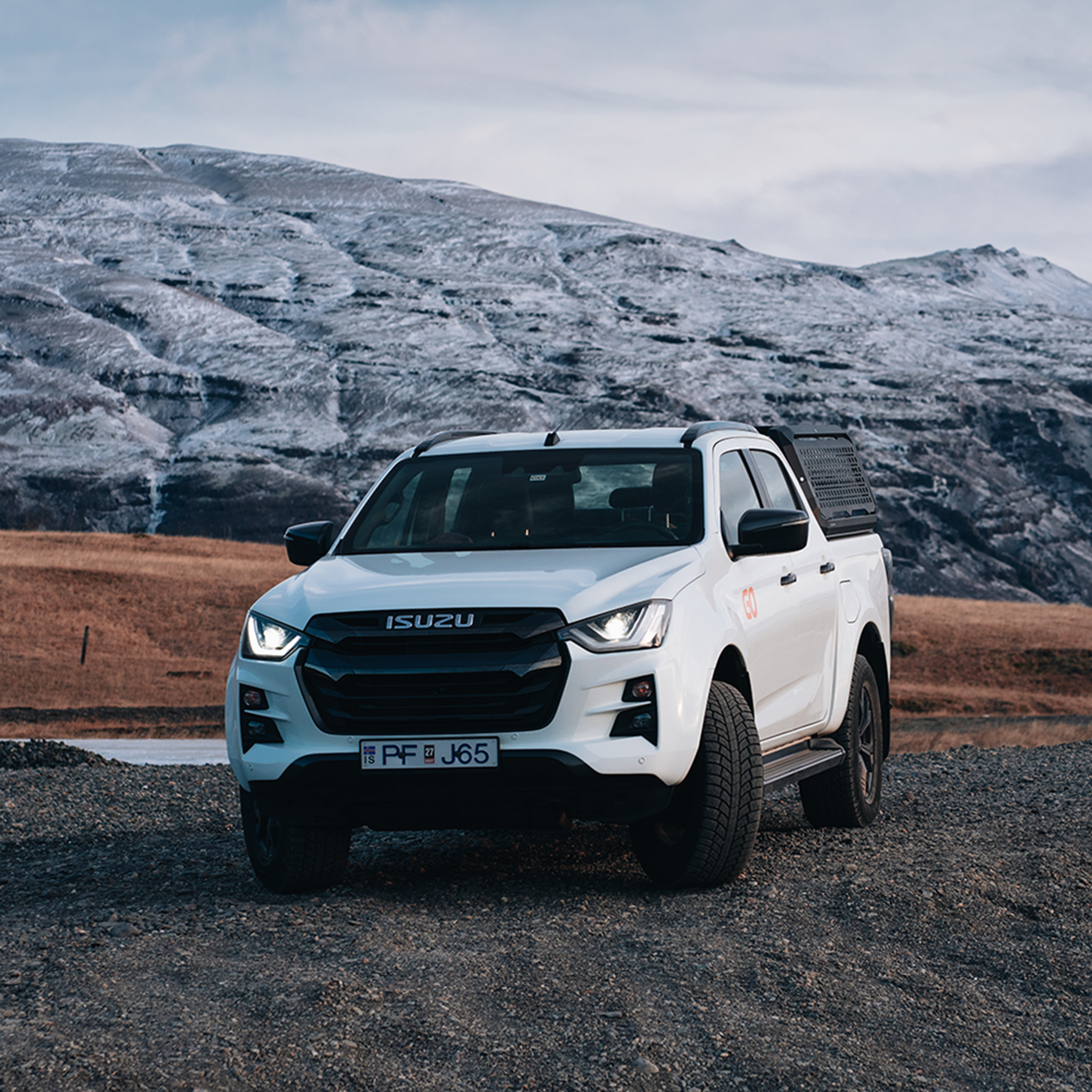 4x4 pick up in iceland.