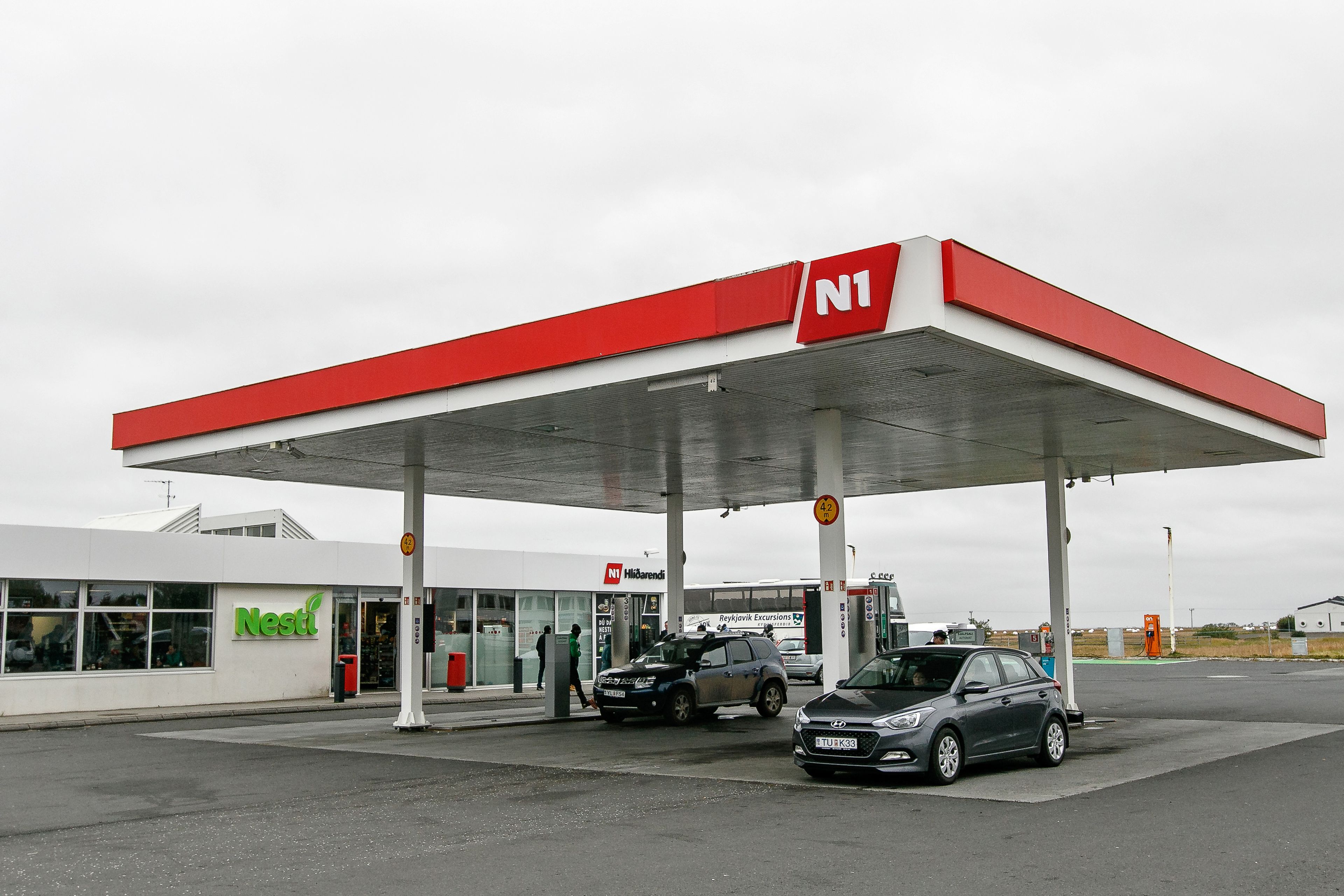 N1 gas station in Iceland