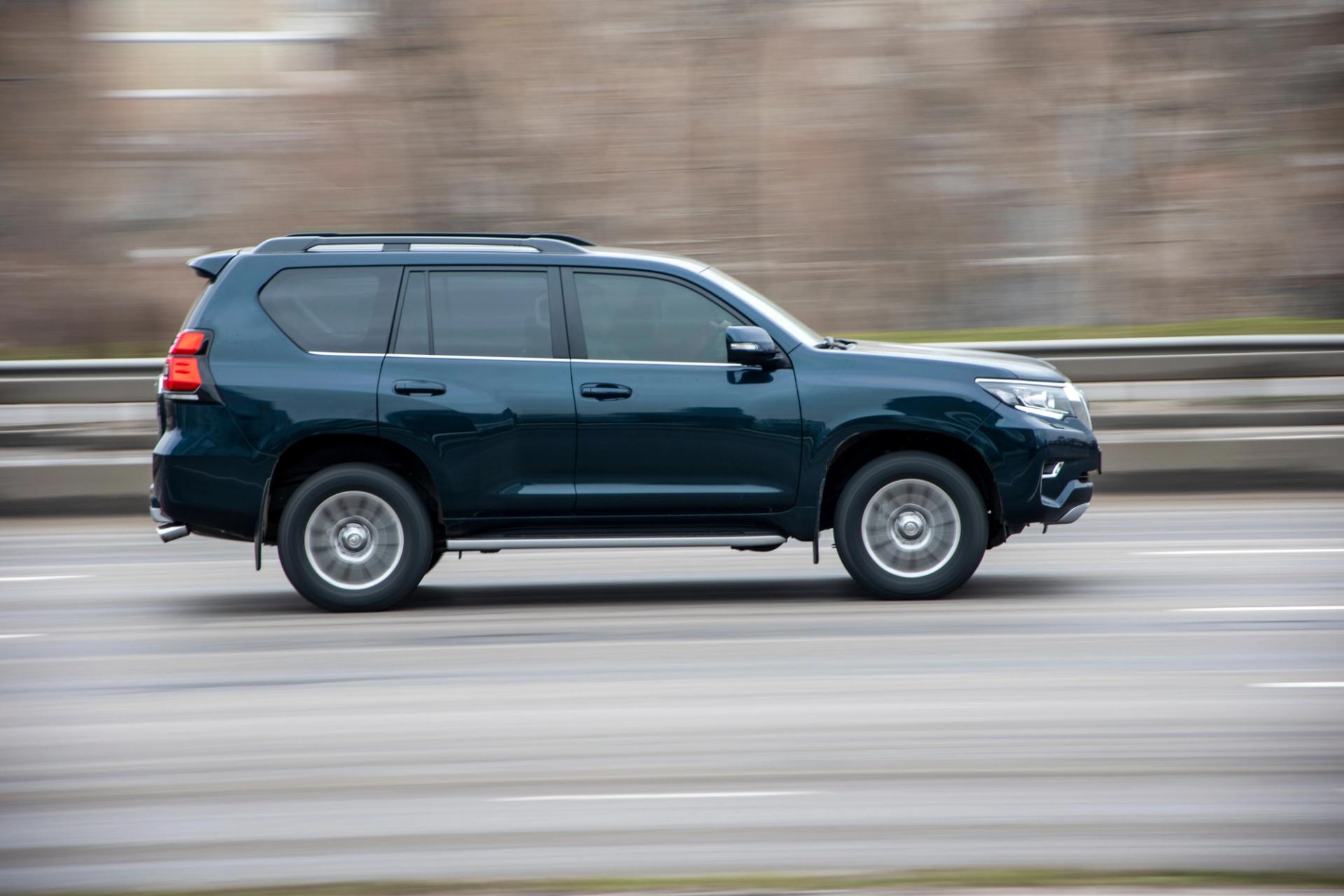 A Toyota Land Cruiser rental car in Iceland, provided by Go Car Rental