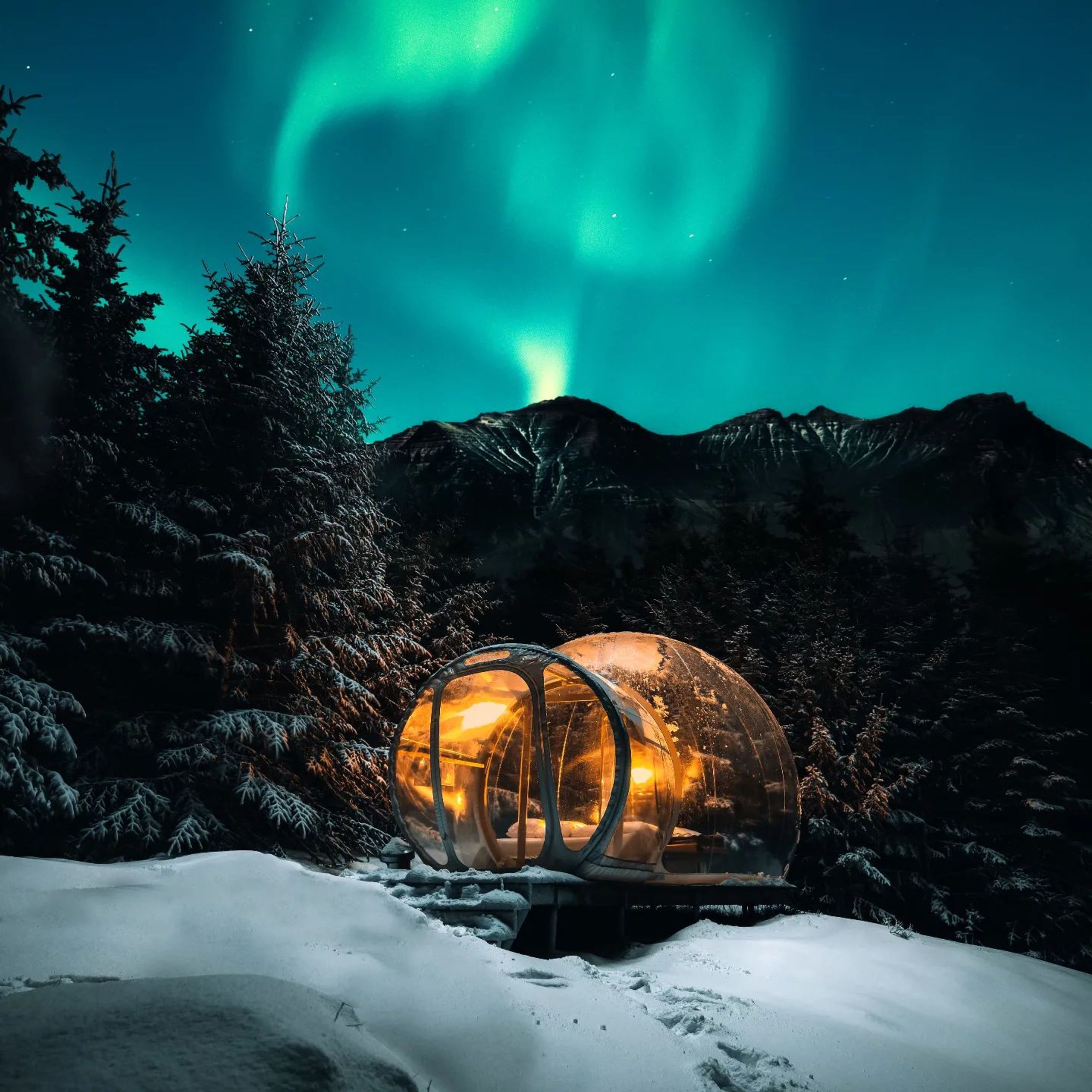 Cápsula del Bubble Hotel, Islandia