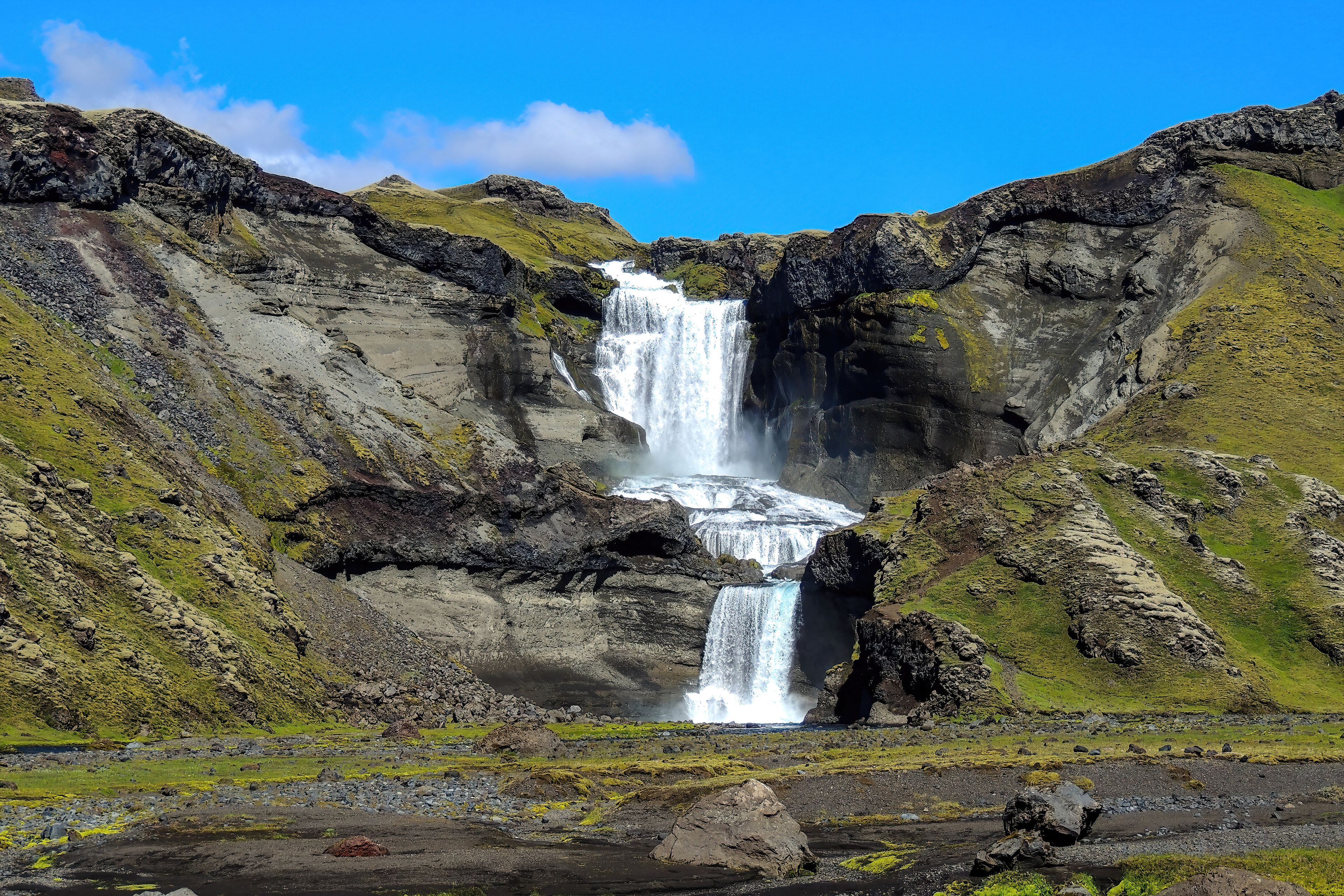 Barnafoss Waterfall