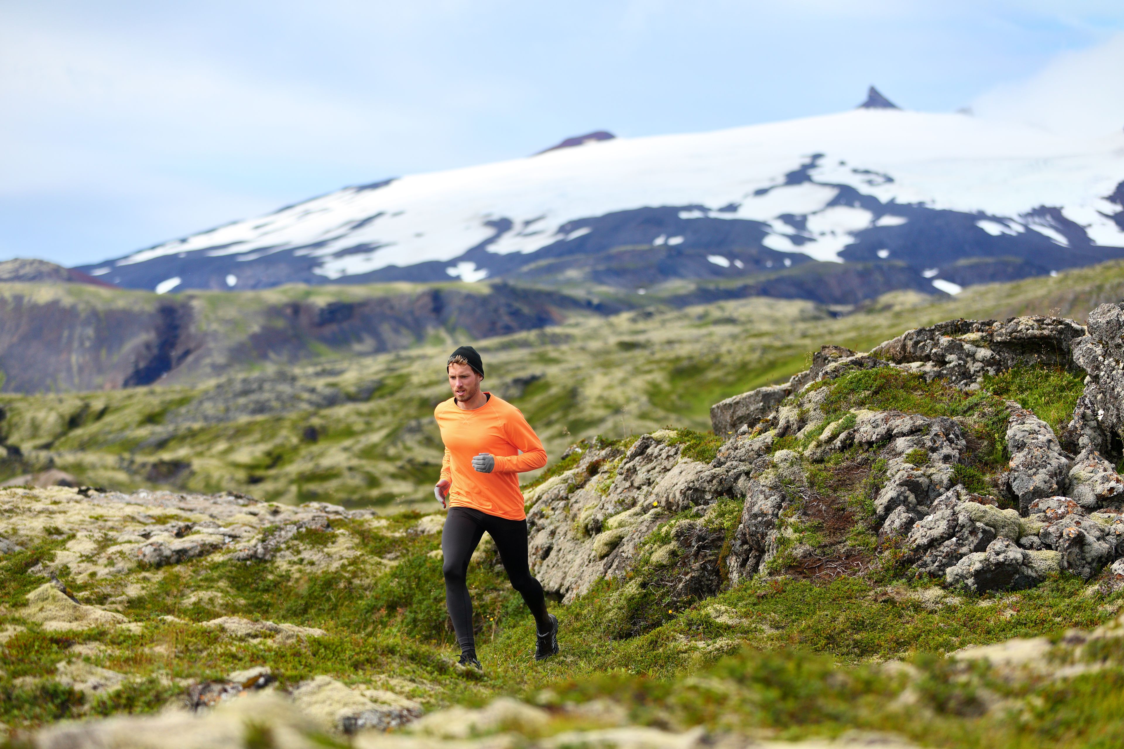 Runner in Iceland