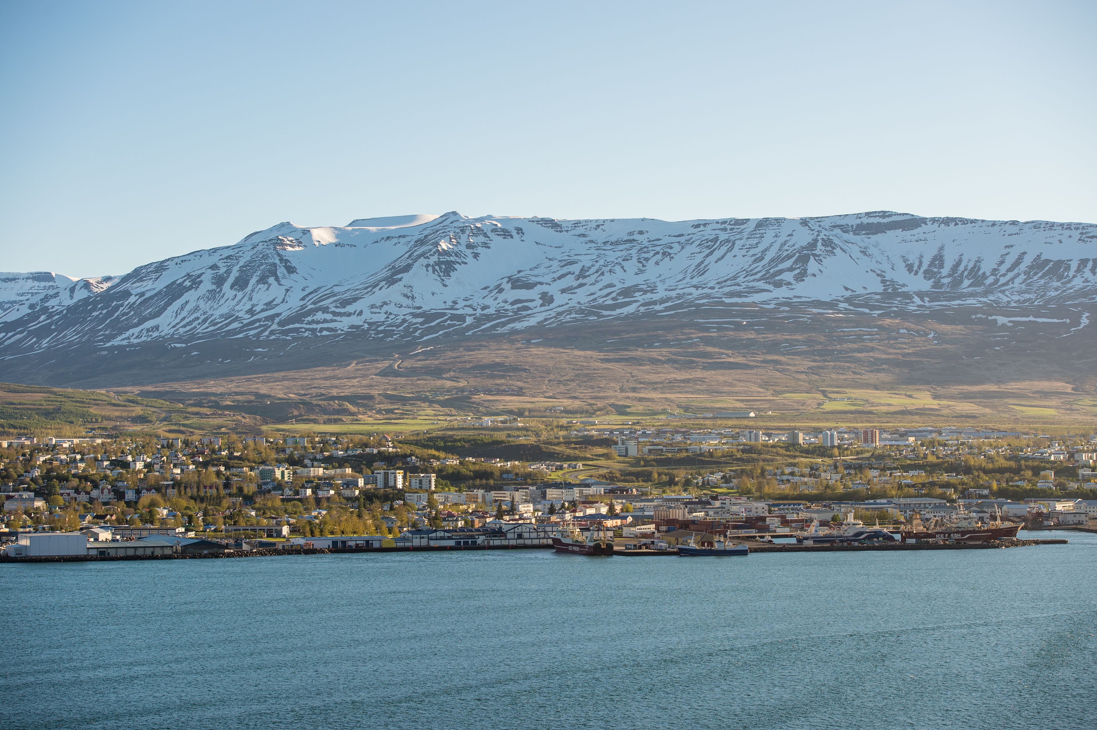 Akueyri, Iceland, in May