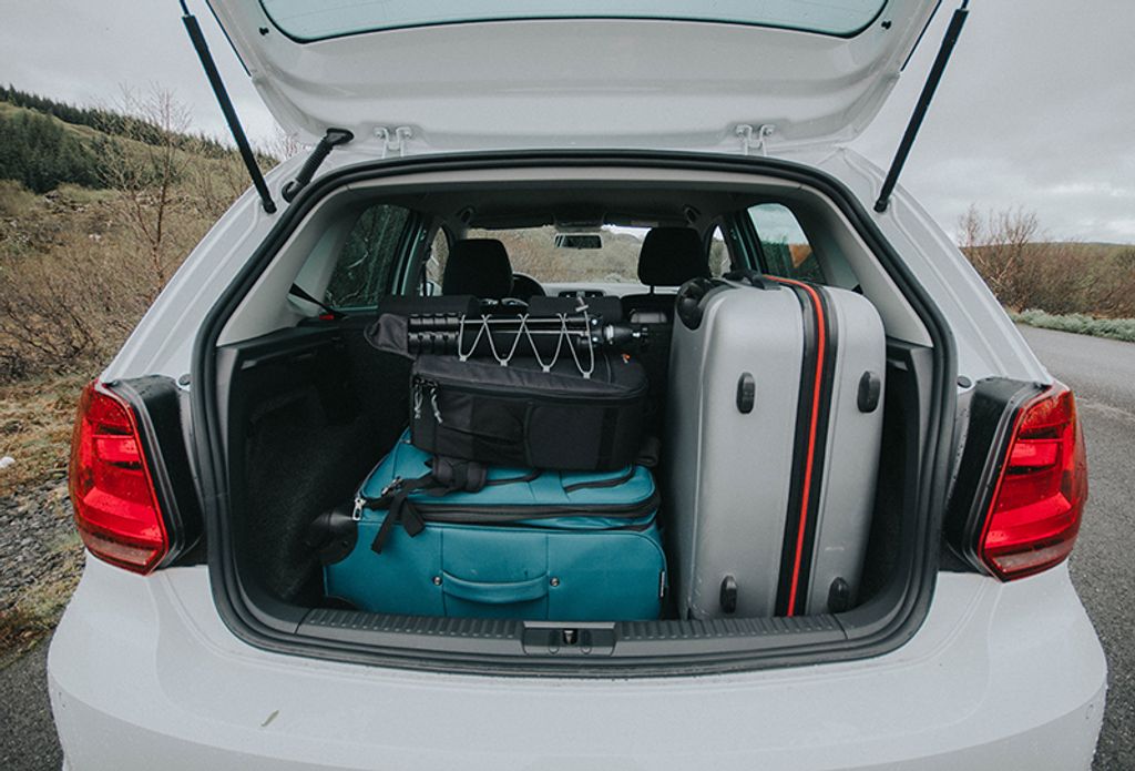 Volkswagen Polo rental car boot space