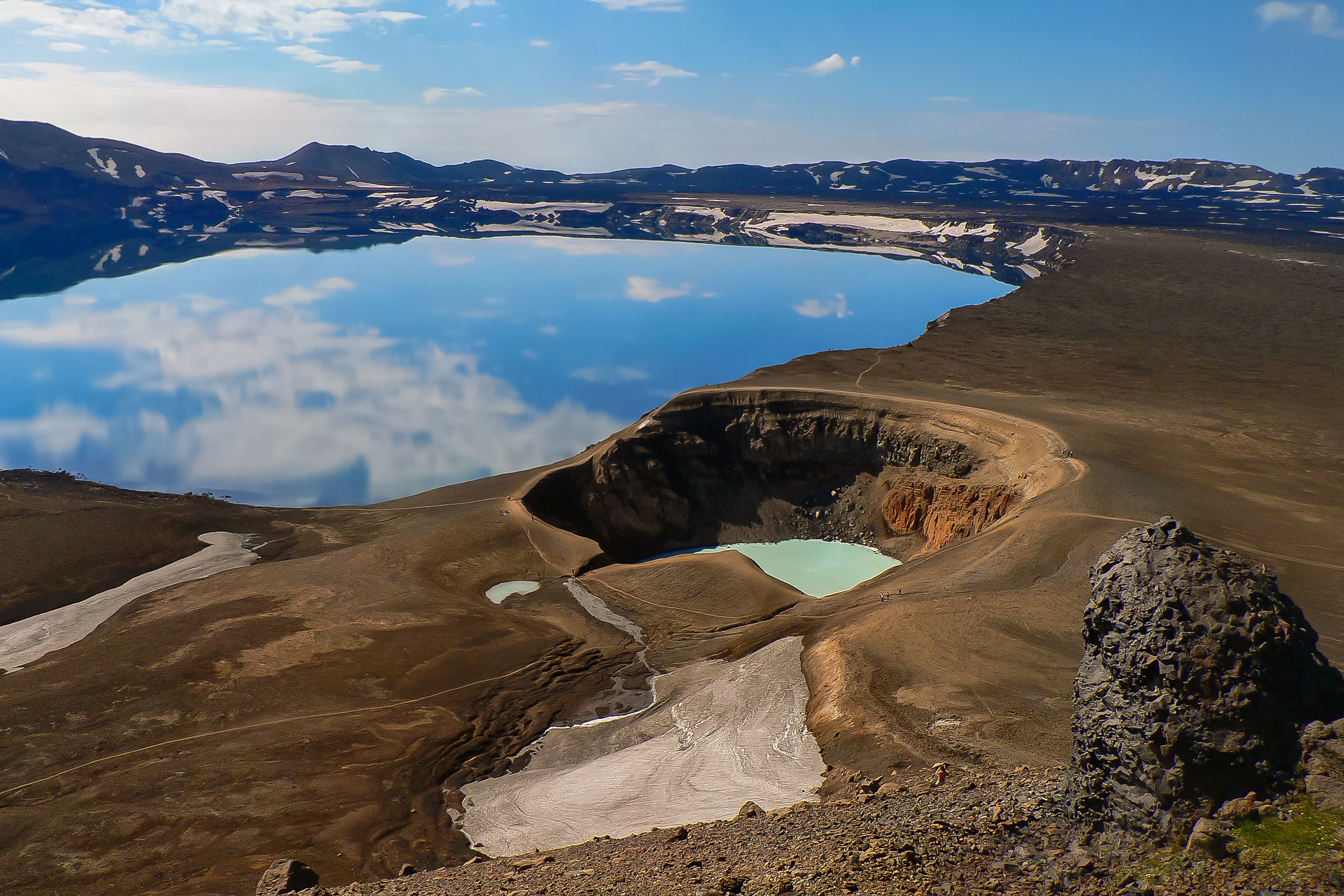 A view of Askja volcano site