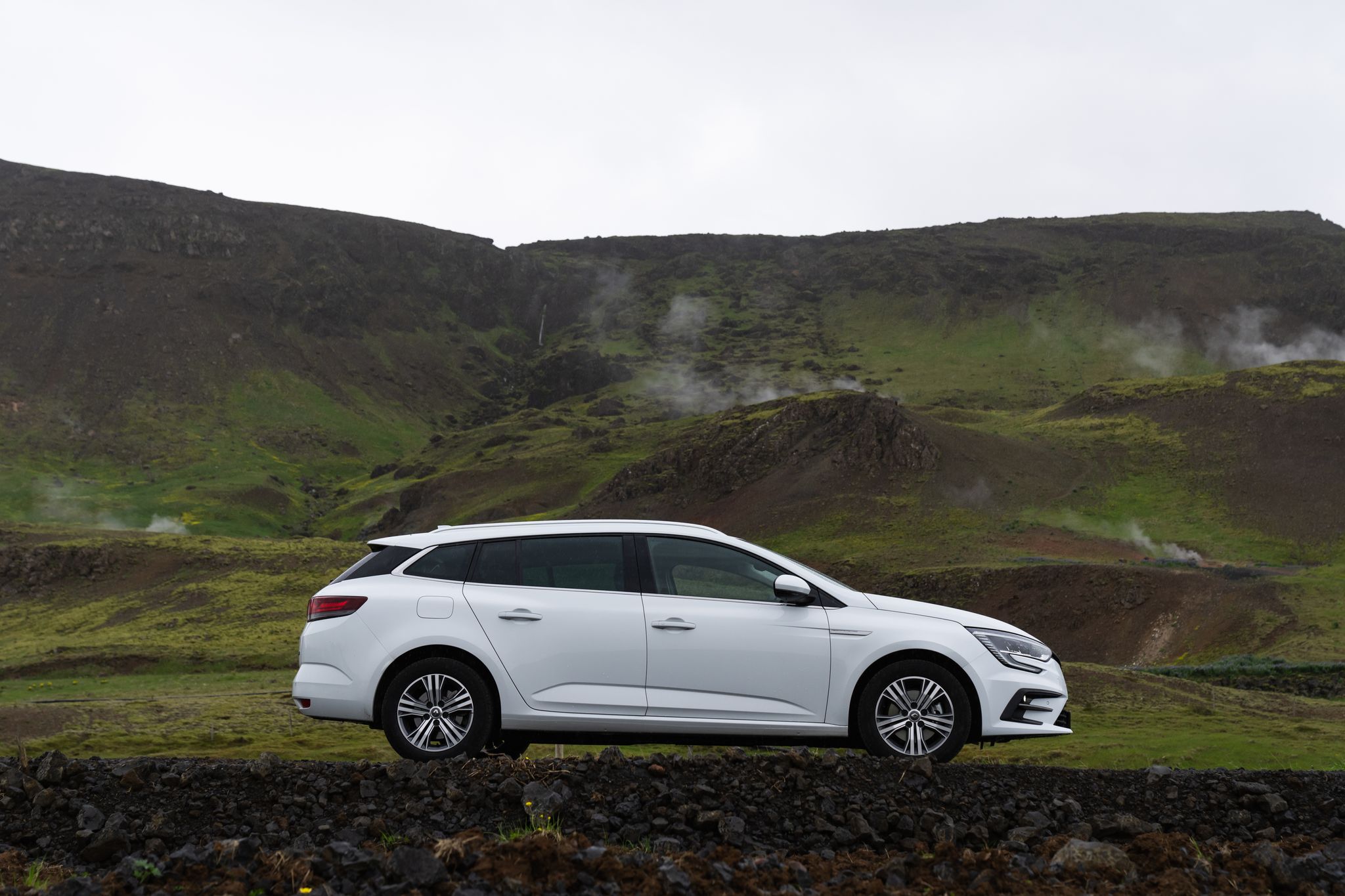The spacious and comfortable Renault Megane rental car from Go Car Rental in Iceland