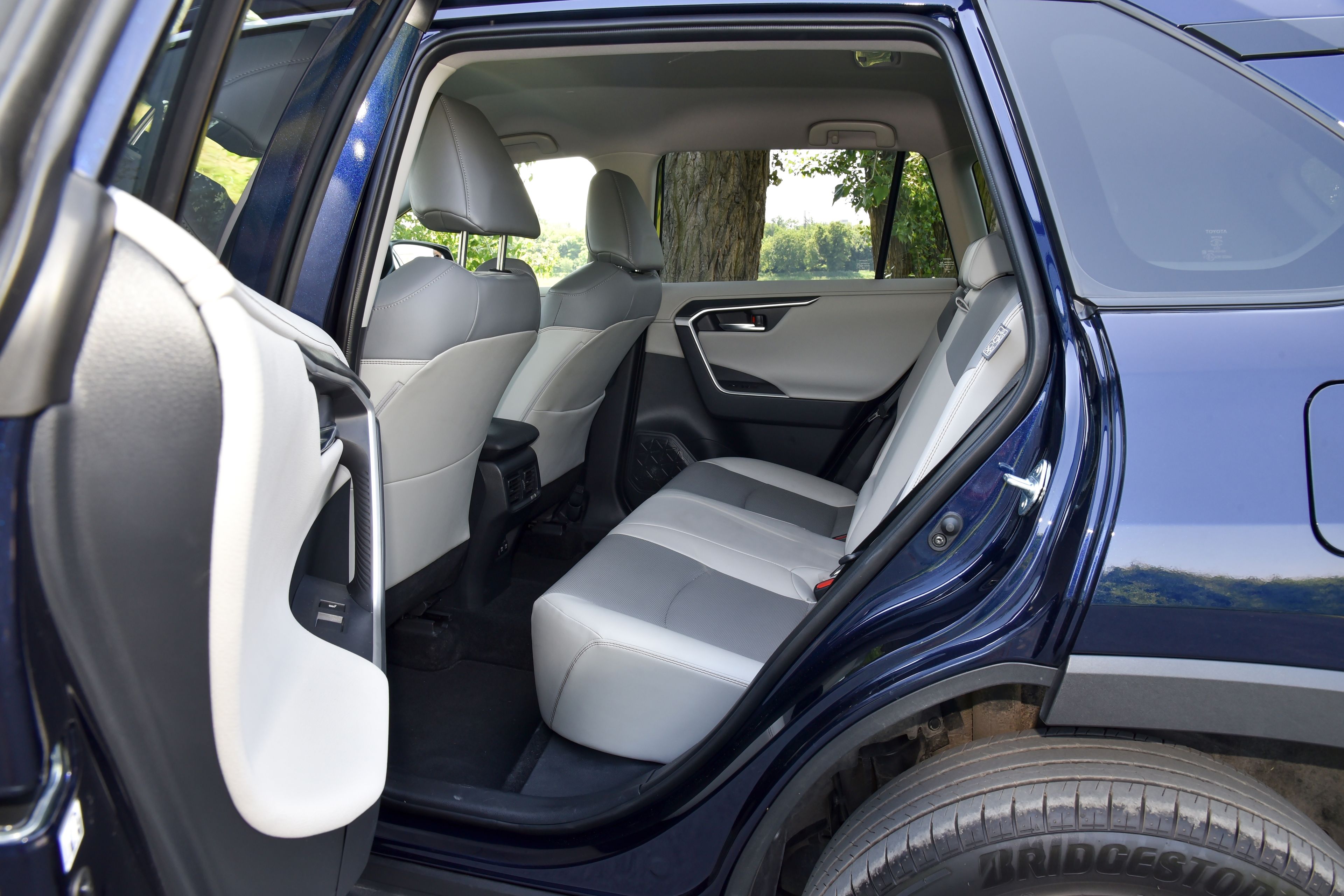 Space in the back seat of a Toyota RAV4