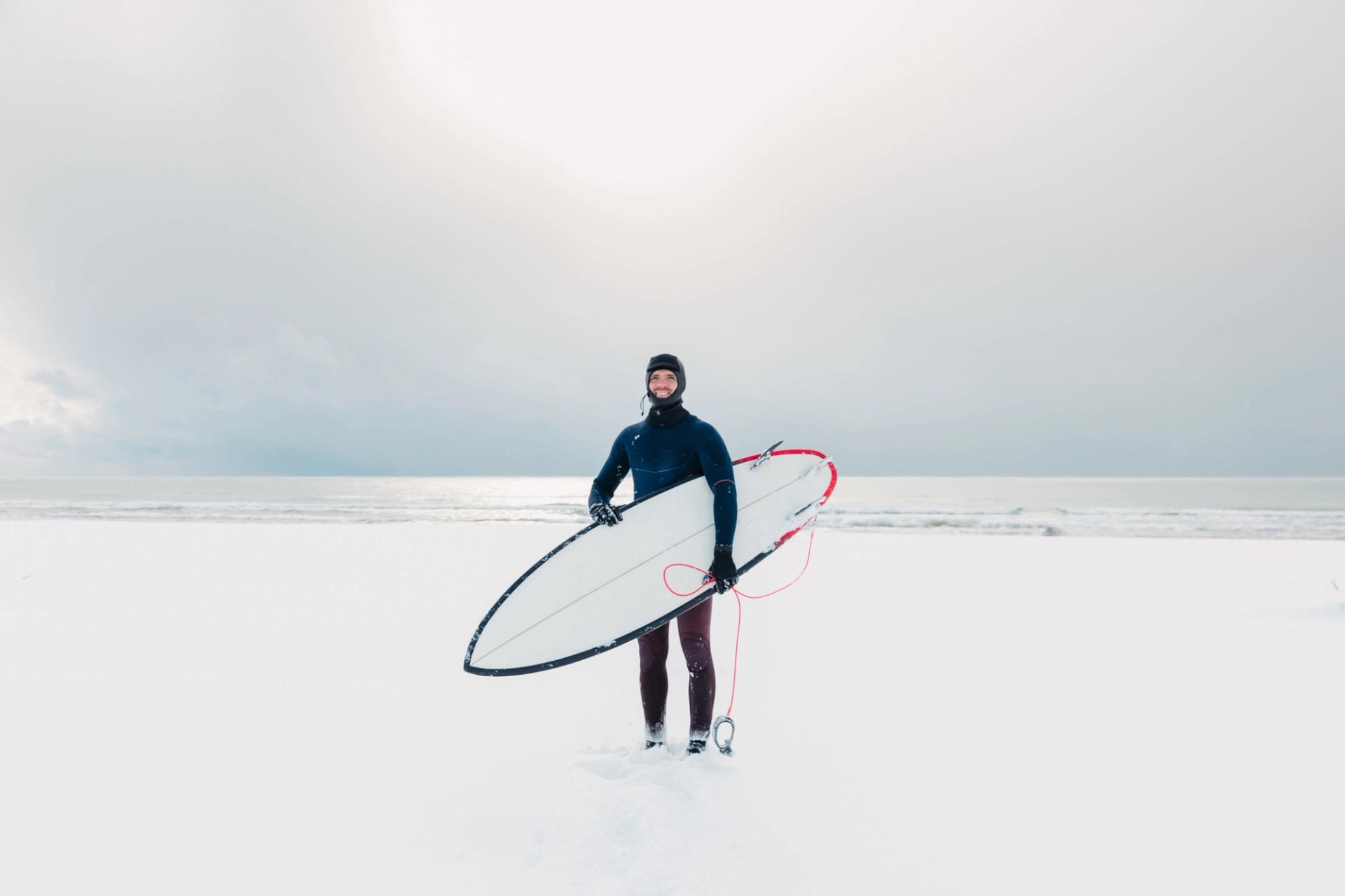 Surfing in Iceland 