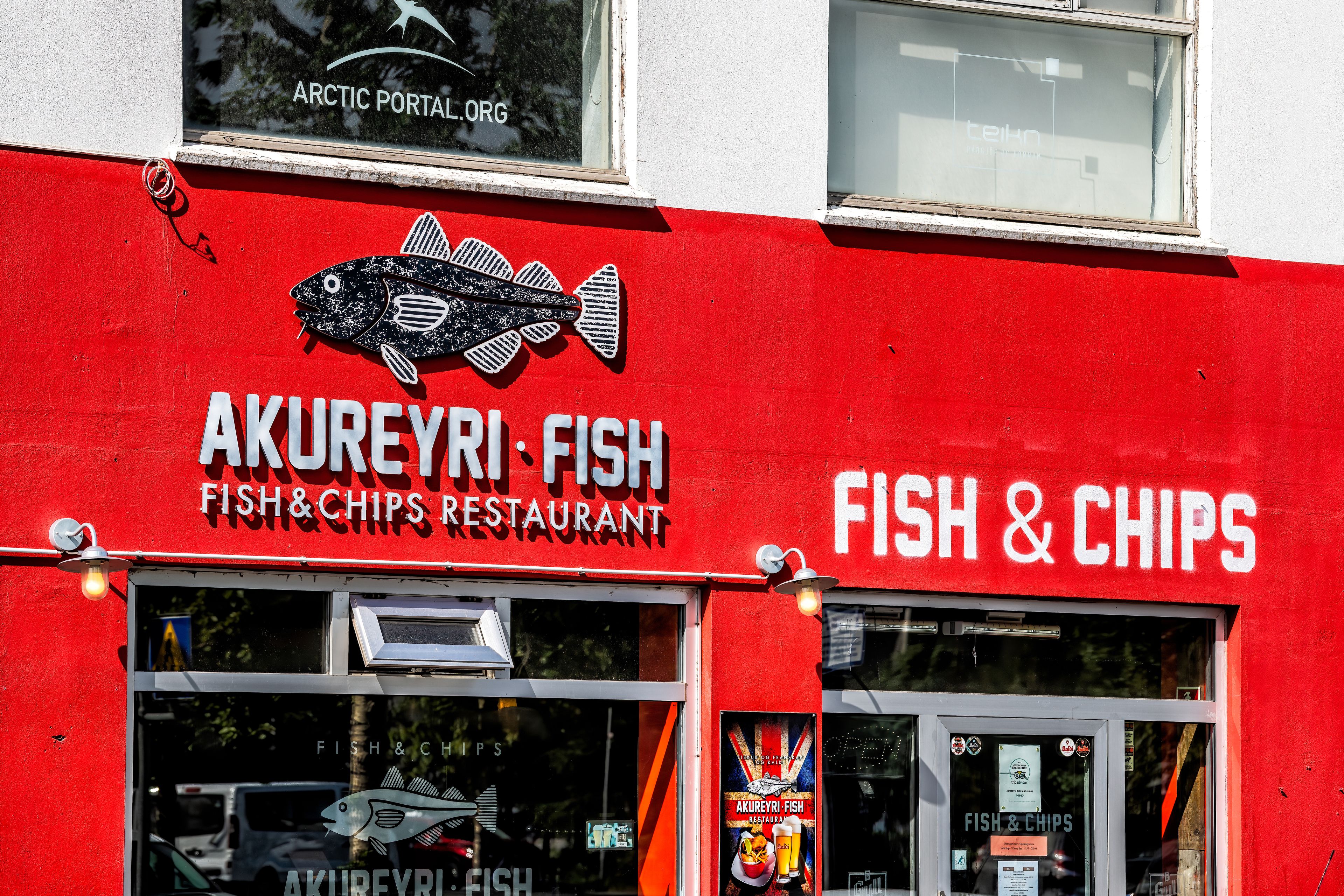 Fish and chips restaurant in Akureyri