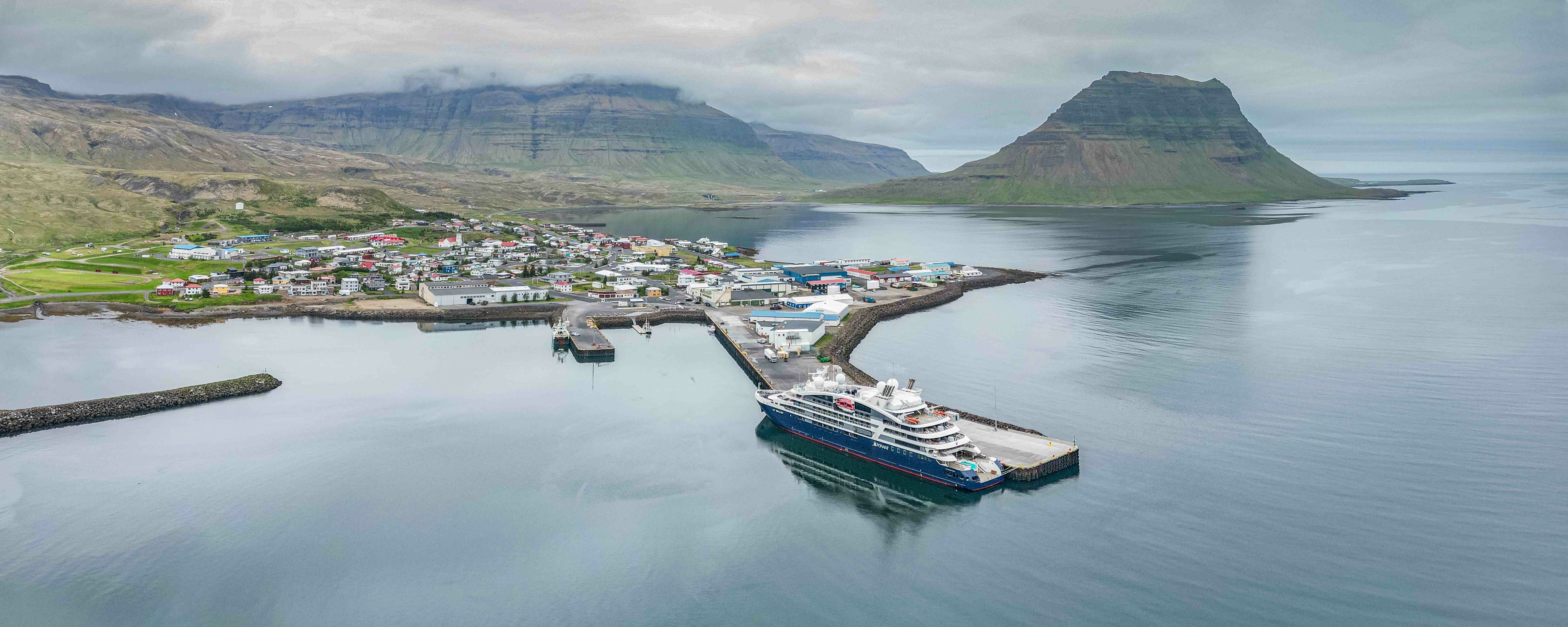 Aerial view of Grundarfjörður