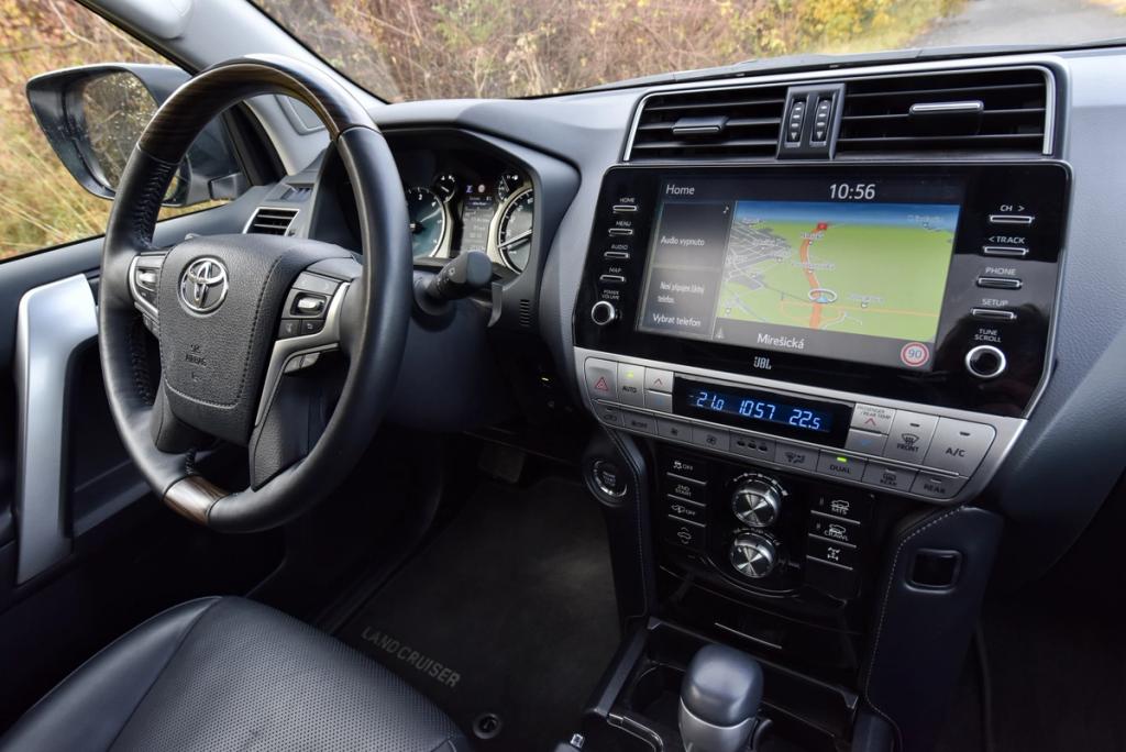 Interior view of a Toyota Land Cruiser rental car in Iceland, provided by Go Car Rental.