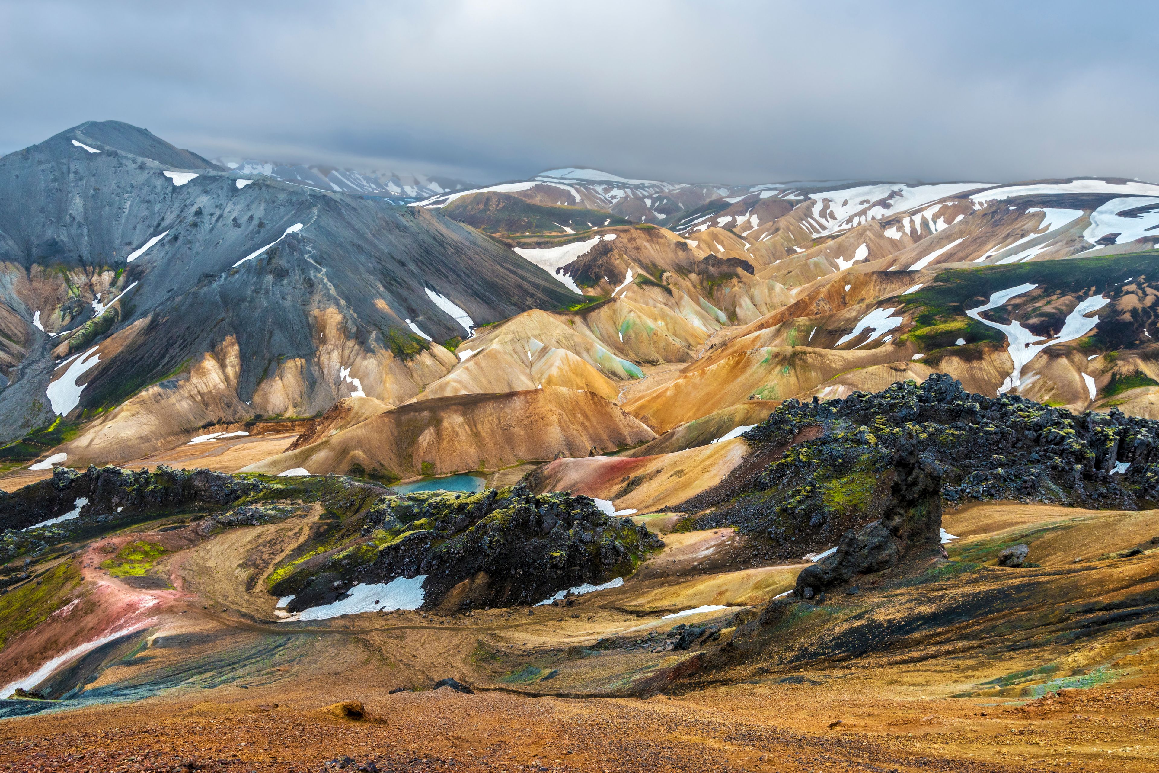 Mountain landscape of Landmannalaugar, Iceland 