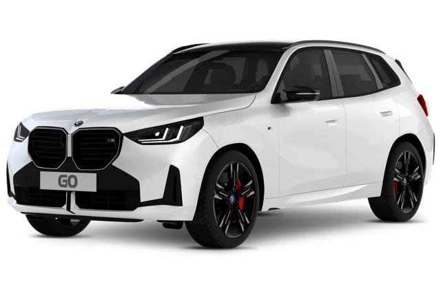 Hágæða hvítur BMW X3 bílaleigubíll