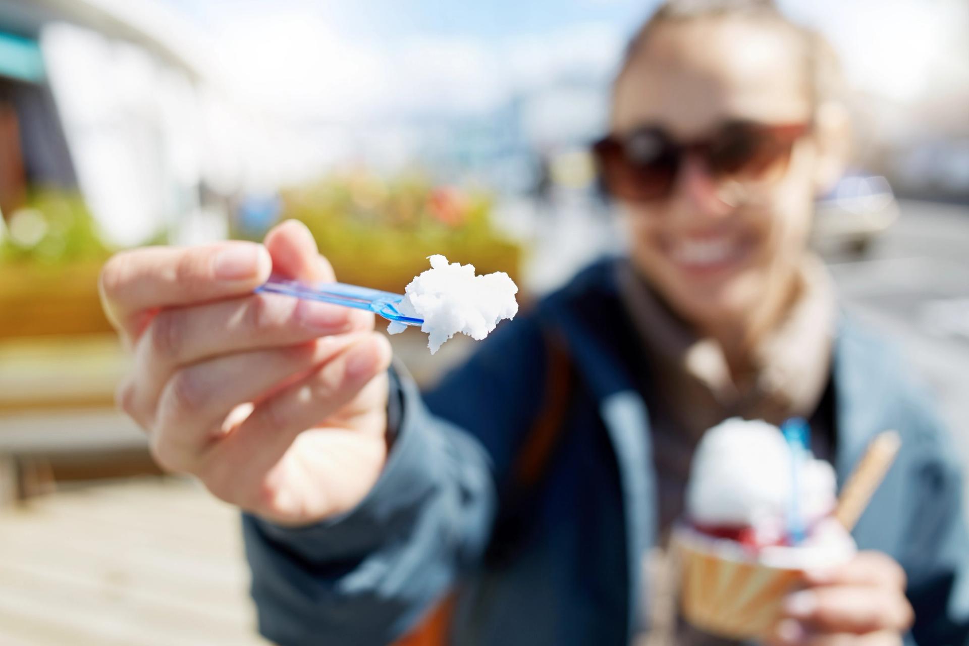 Ice cream in Iceland 