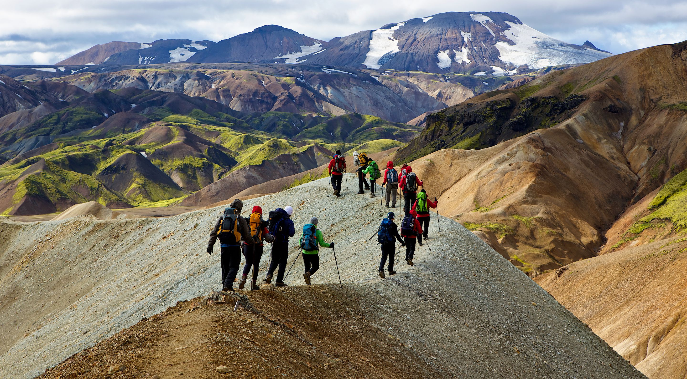 Group of hikers in Iceland