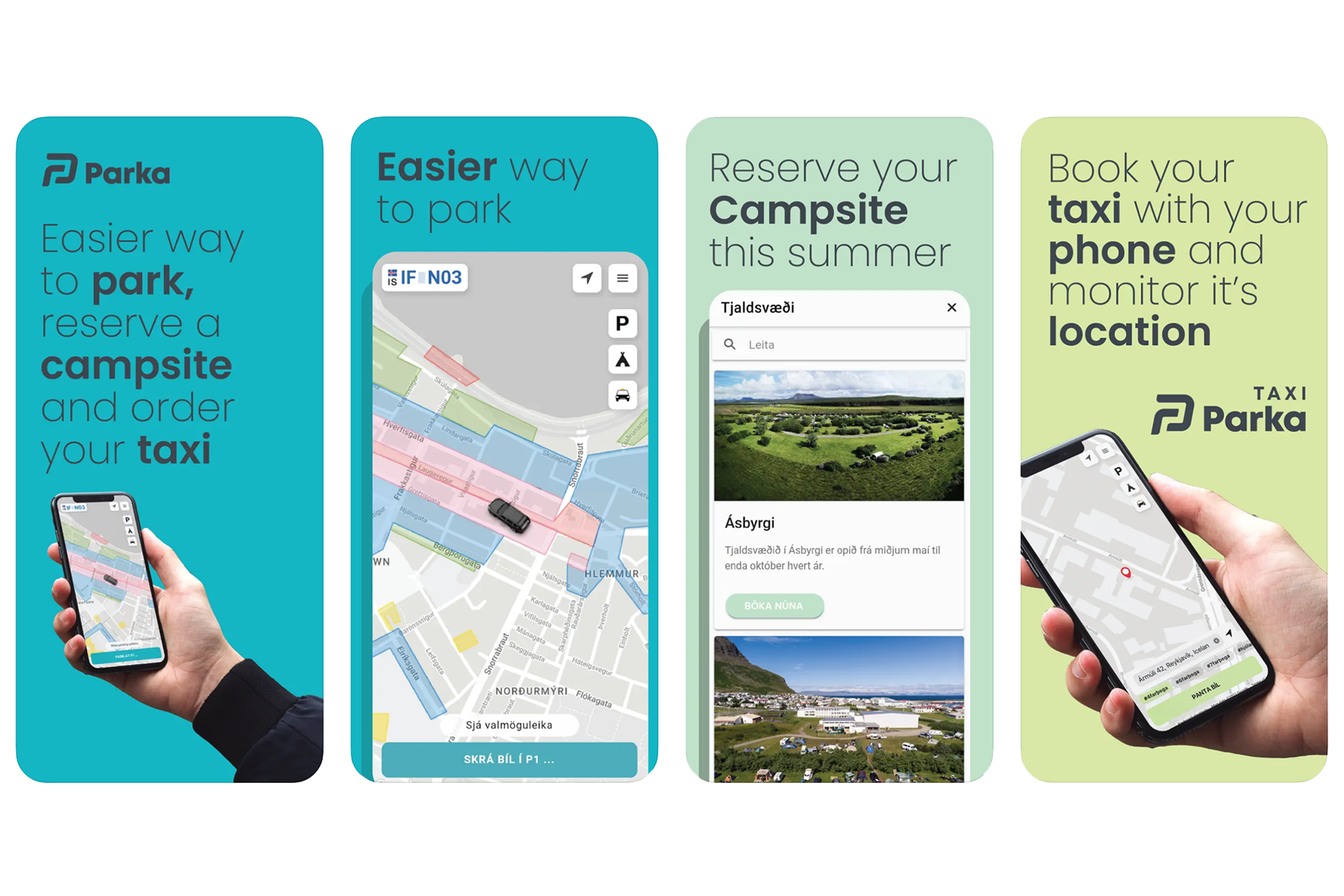 Parka app offers users a simple and fast way to pay for parking within the city of Reykjavík and in Icelandic national parks.