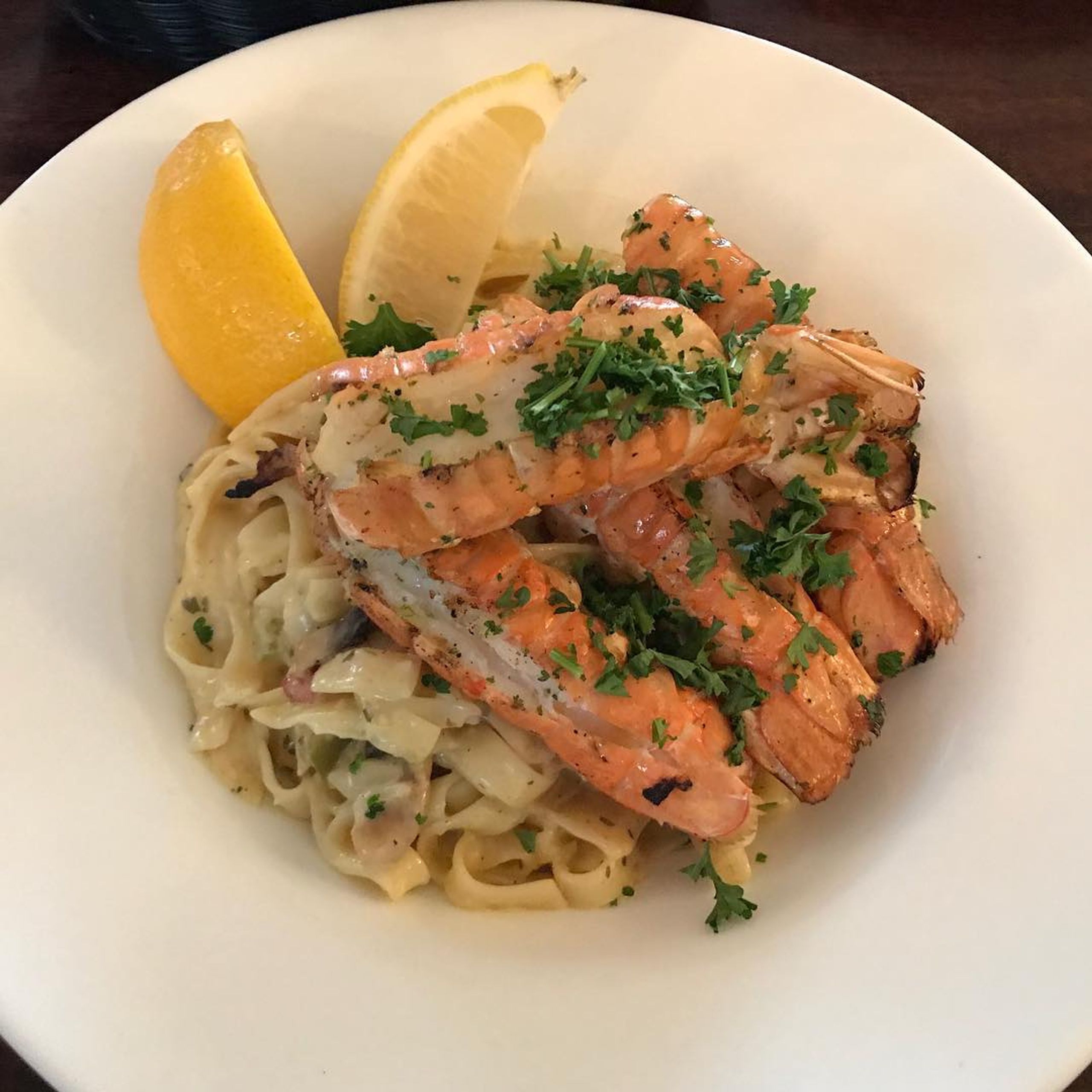 Salmon and pasta dish