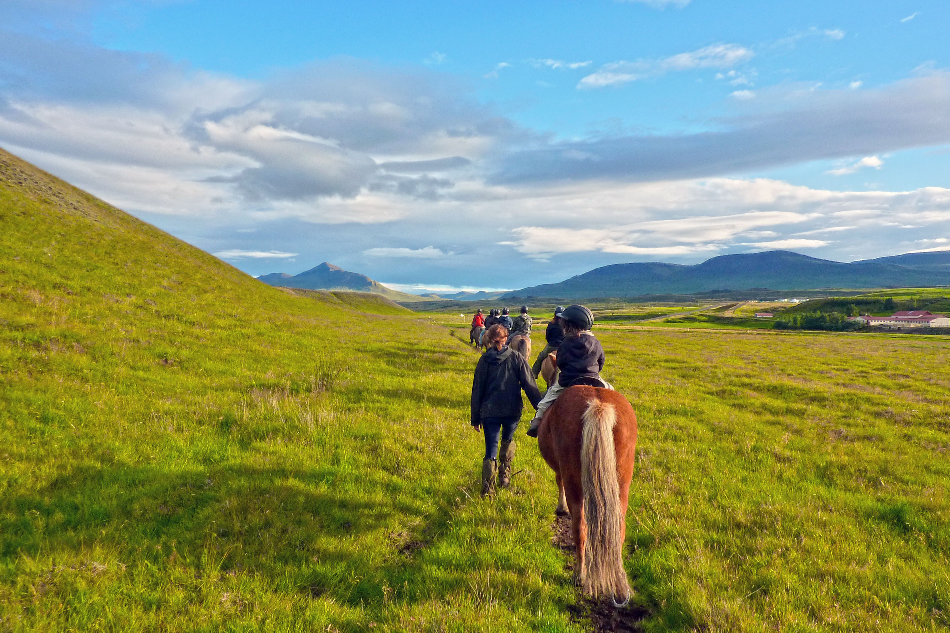 Horse riding with Icelandic horses in Northern Iceland