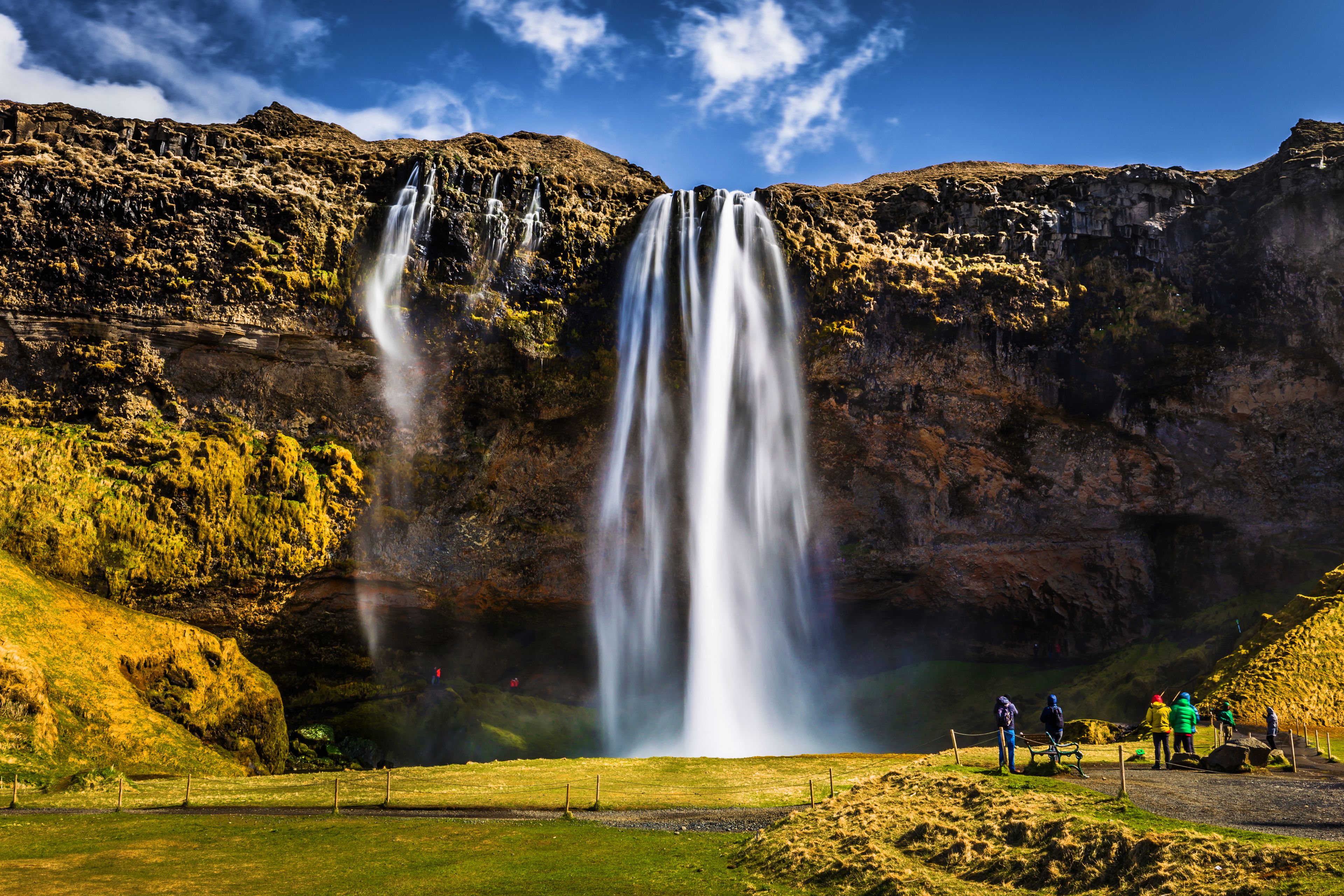 Seljalandsfoss Waterfall in May