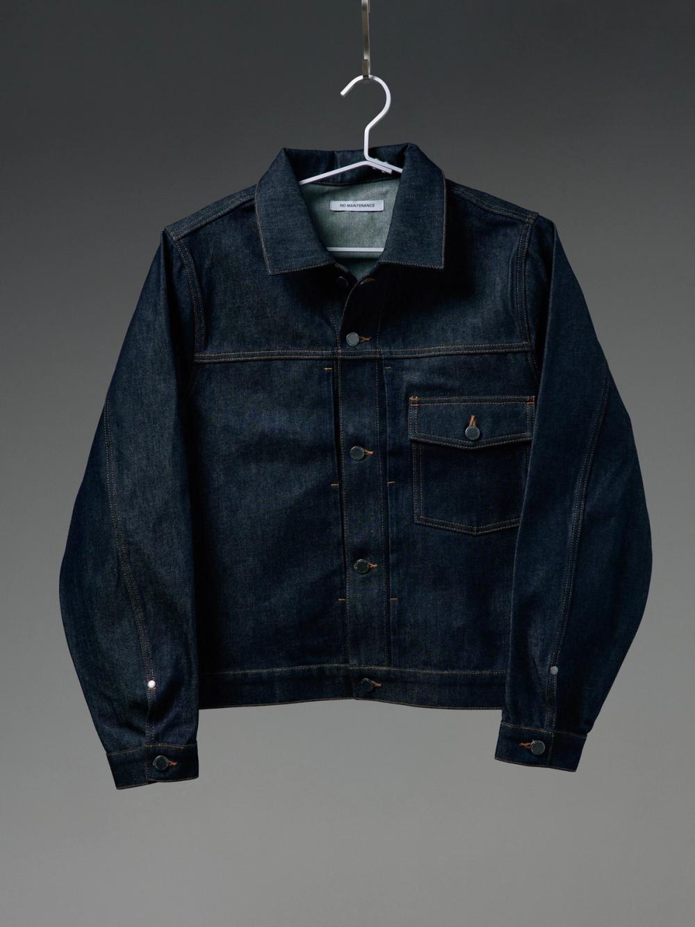 Indigo denim trucker jacket