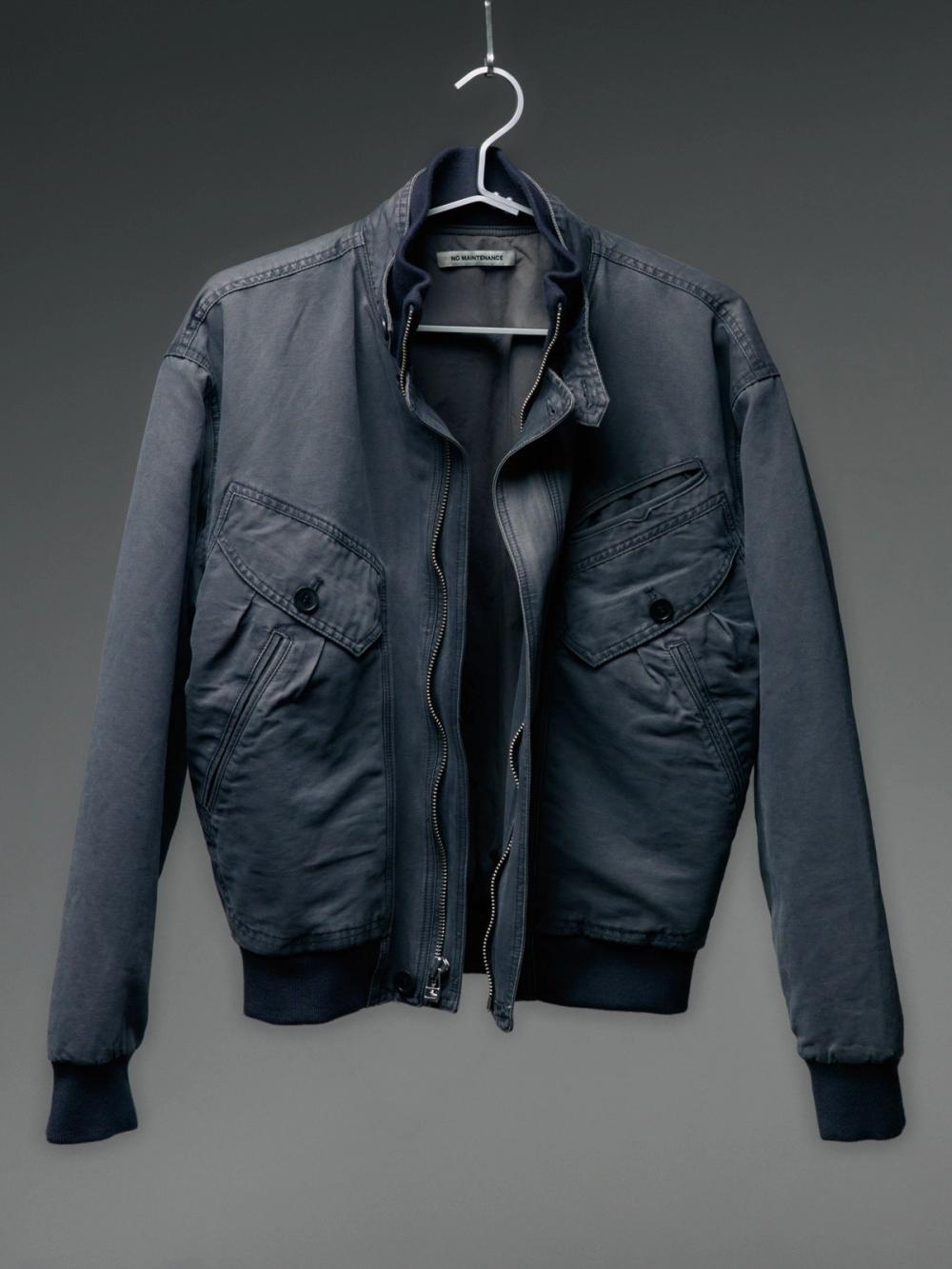 Slate bomber jacket
