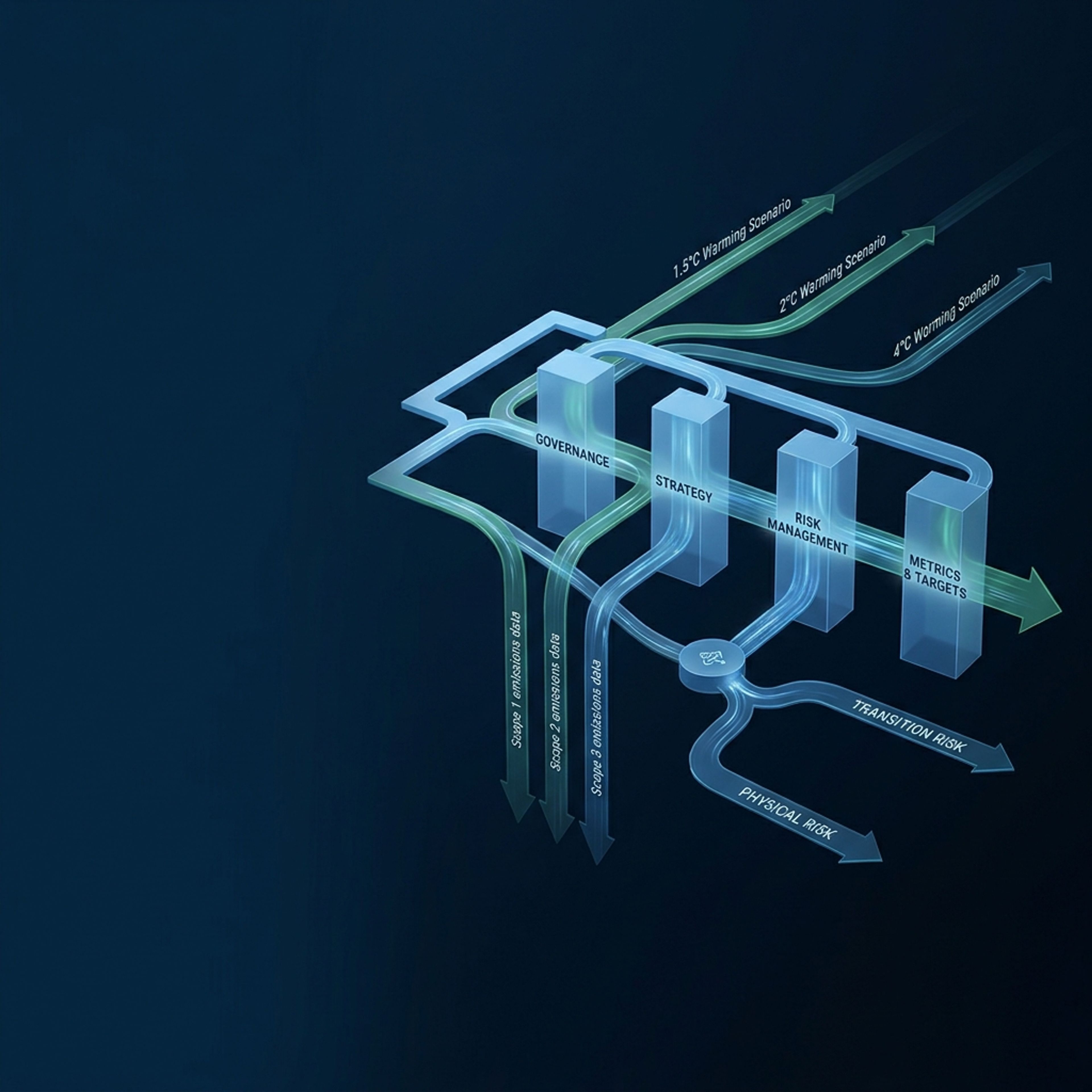Abstract IFRS S1/S2 sustainability disclosure framework with climate scenarios