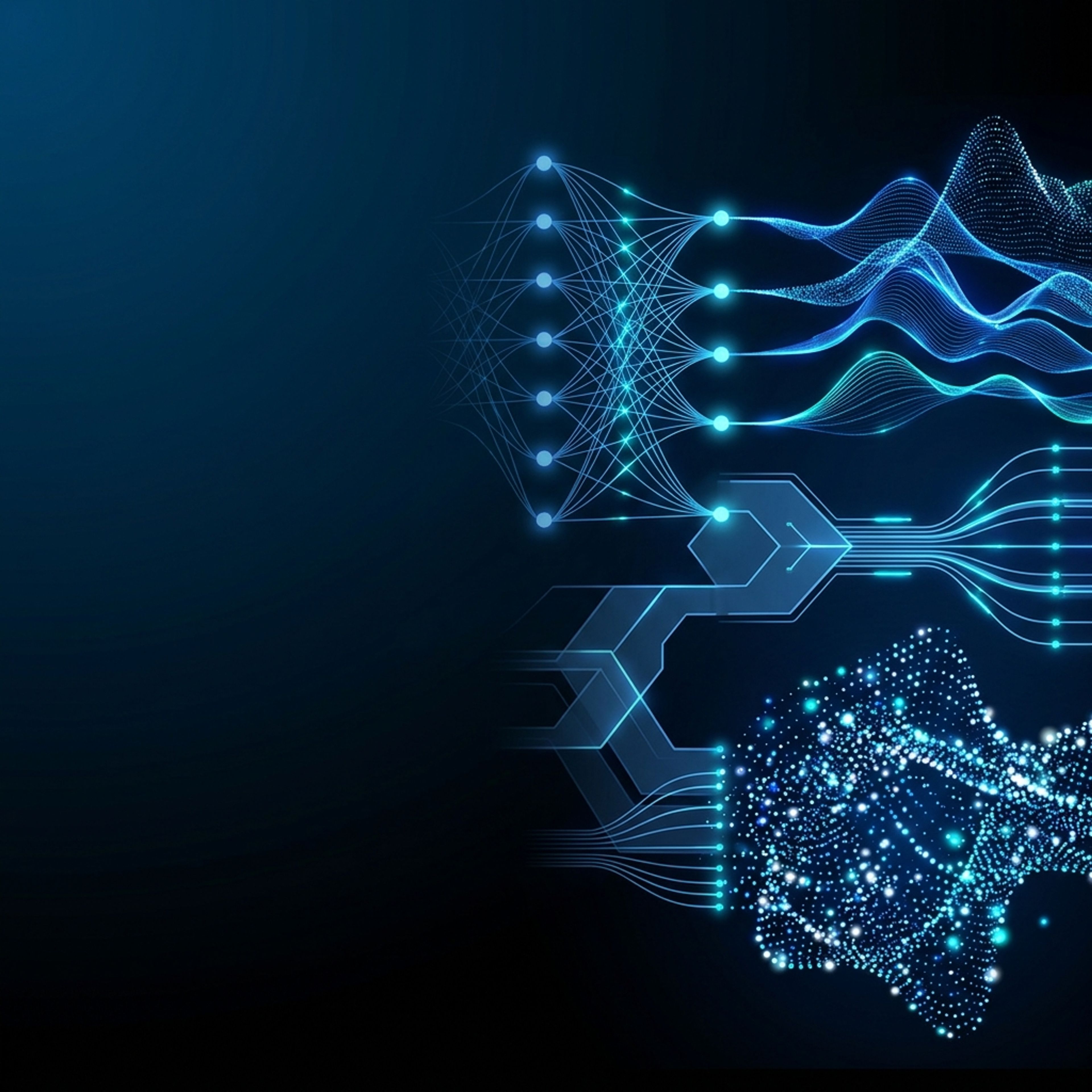 Abstract neural network with prediction nodes and data pipelines