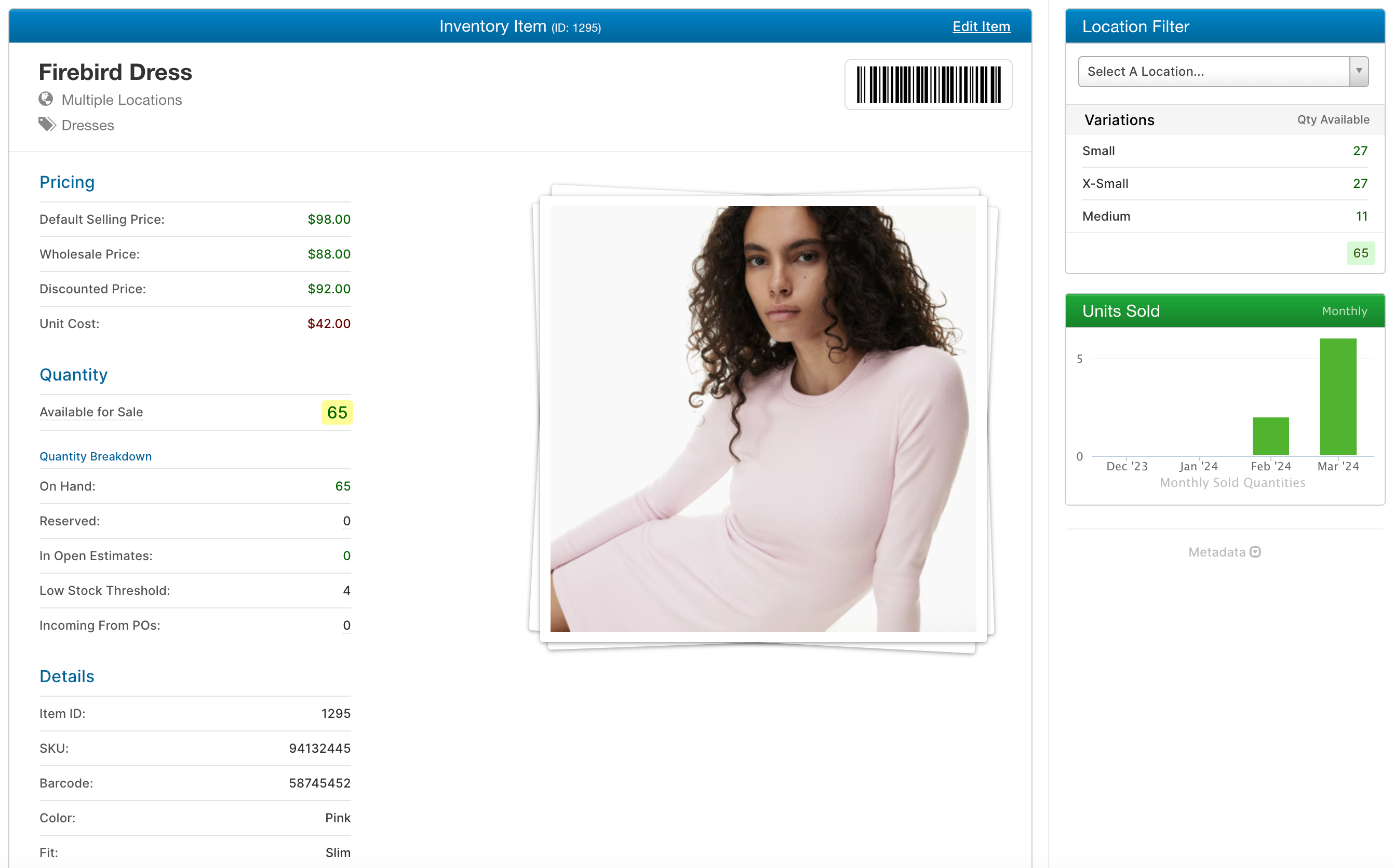 Clothing Inventory Software