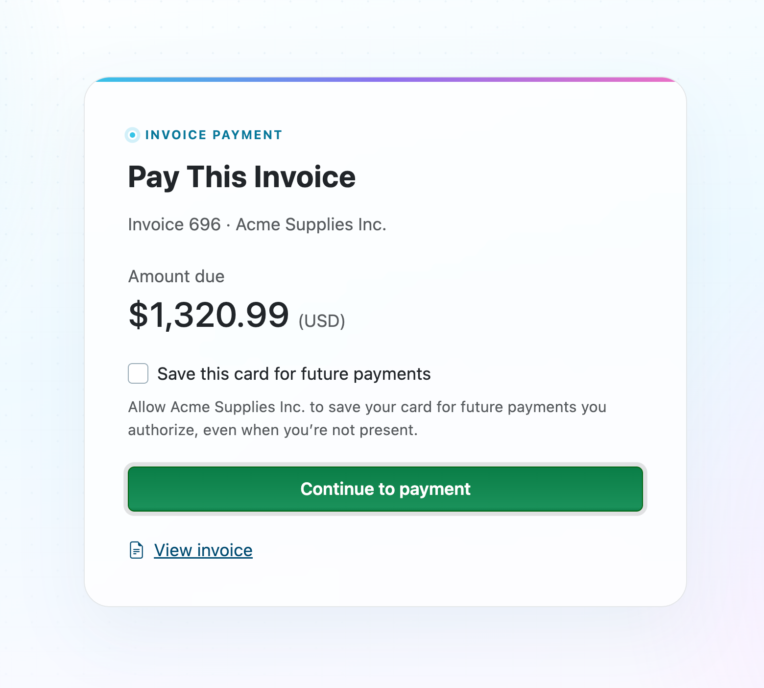 Stripe pay invoice online