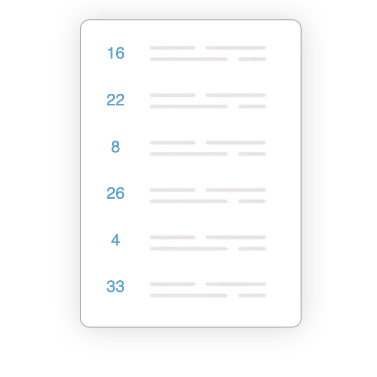 Quantity Ledger