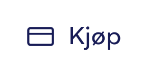 Ikonknapp med teksten «Kjøp» og et kortikon foran.