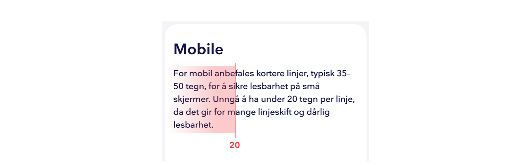 Linjelengden eksempel 1