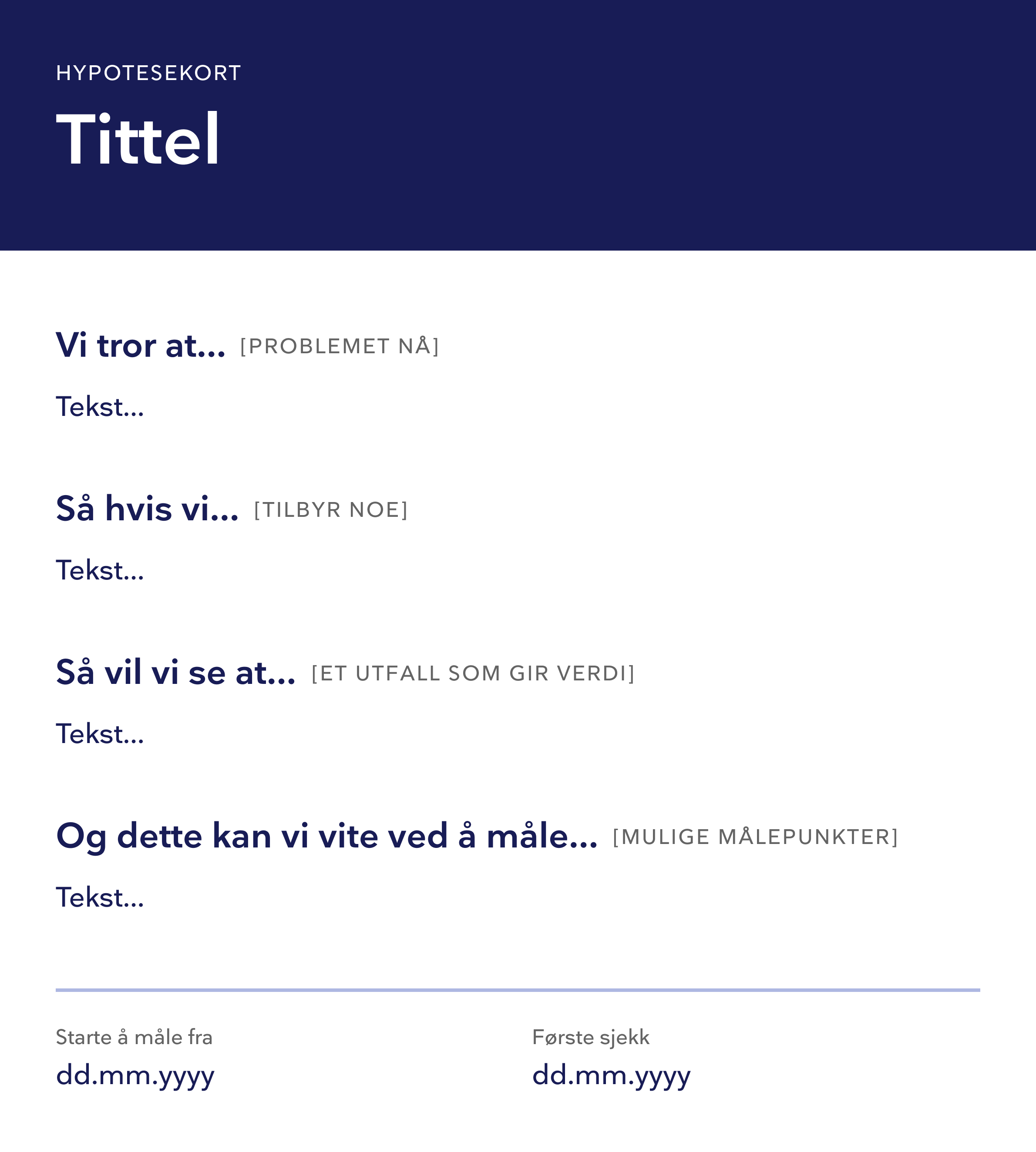 Malen for hypotesekort