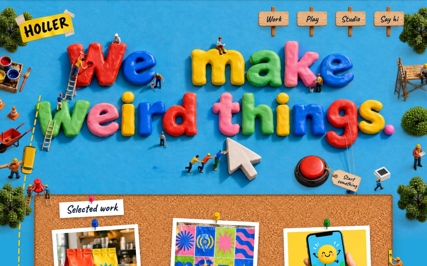 Holler on desktop